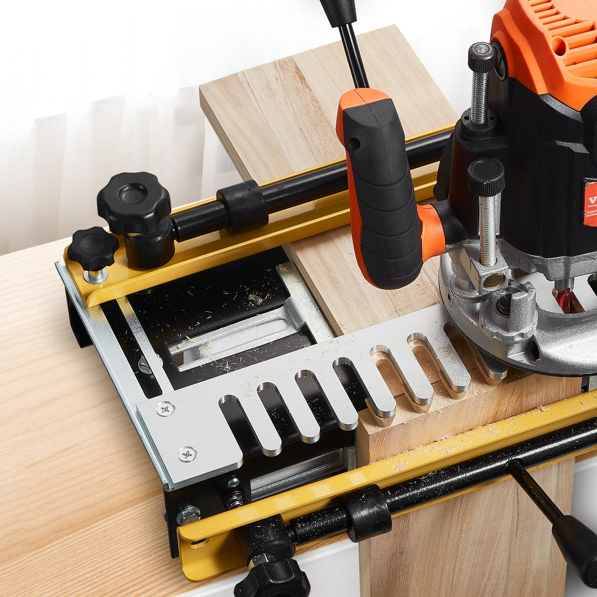 Dovetail Jig, 310 mm Width with Router Bit and 1/2” Template for Woodworking