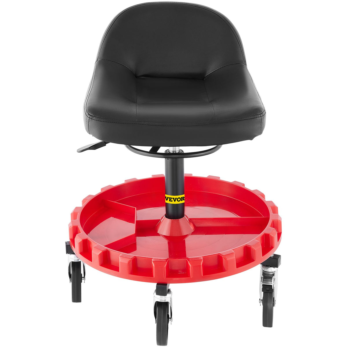 Shop Stool 135KG Rolling Garage Seat 56-66cm Adjustable Height 12.7cm Casters