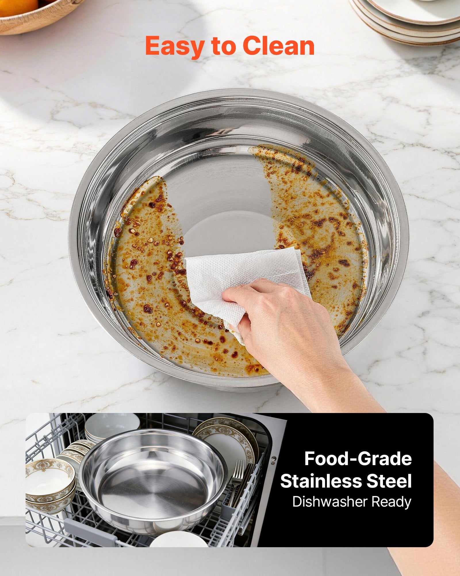 Chafing Dish Buffet Set 5Qt 4Pack Stainless Steel Catering Warmer Silver