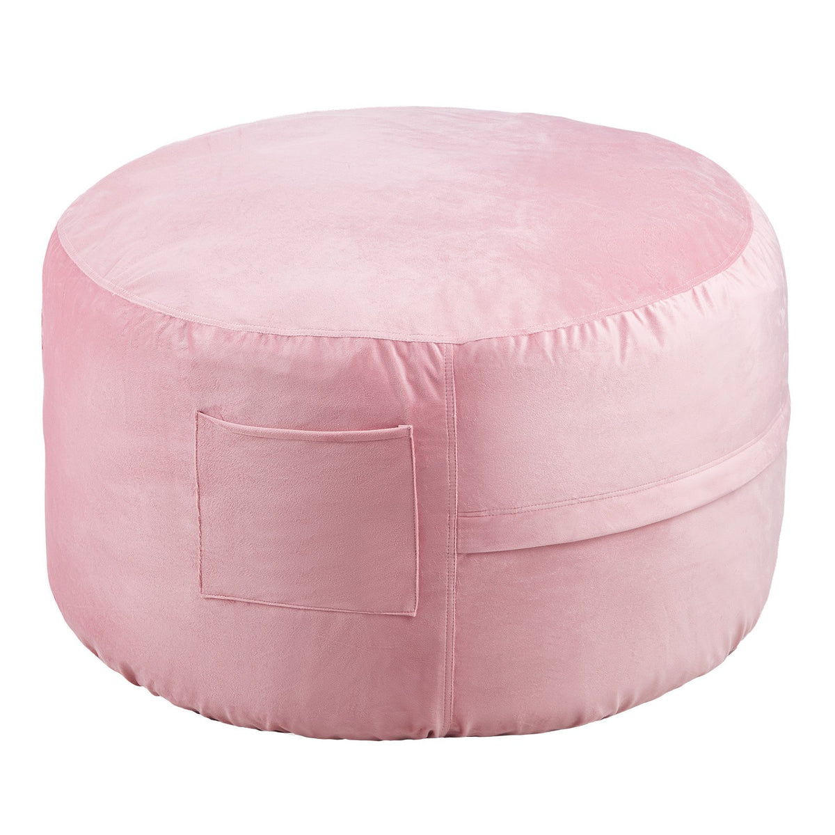 Bean Bag Chair 91cm Round Memory Foam with Removable Washable Dutch Velvet Blue