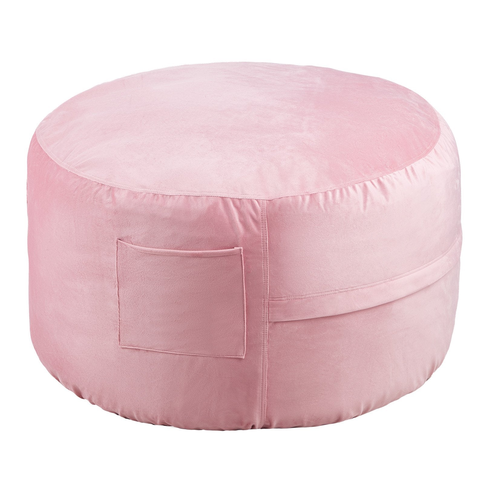 Bean Bag Chair 91cm Round Memory Foam with Removable Washable Dutch Velvet Blue