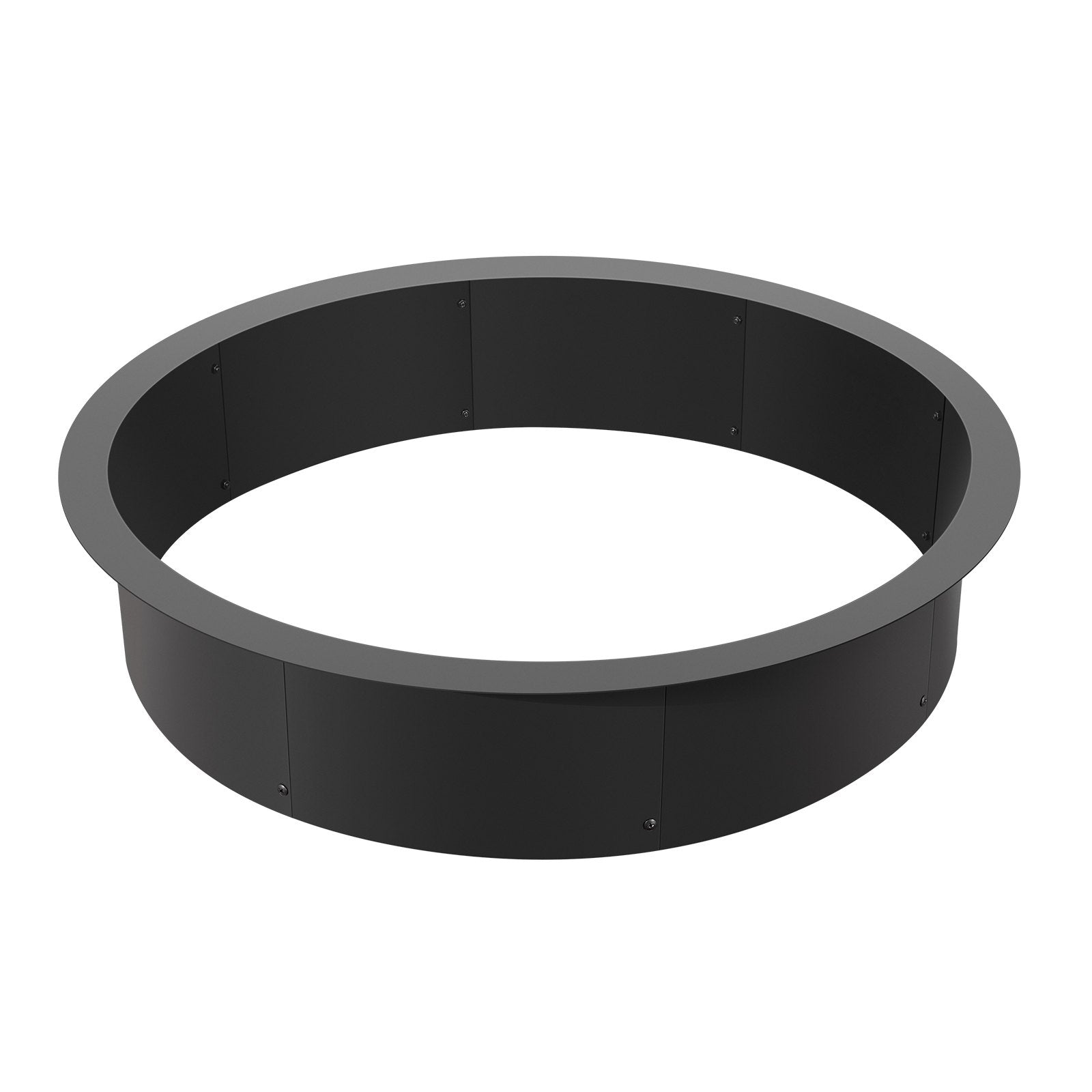 40" Square Fire Pit Ring, 36" Inner, 8.5" Height, Heavy Duty Carbon Steel