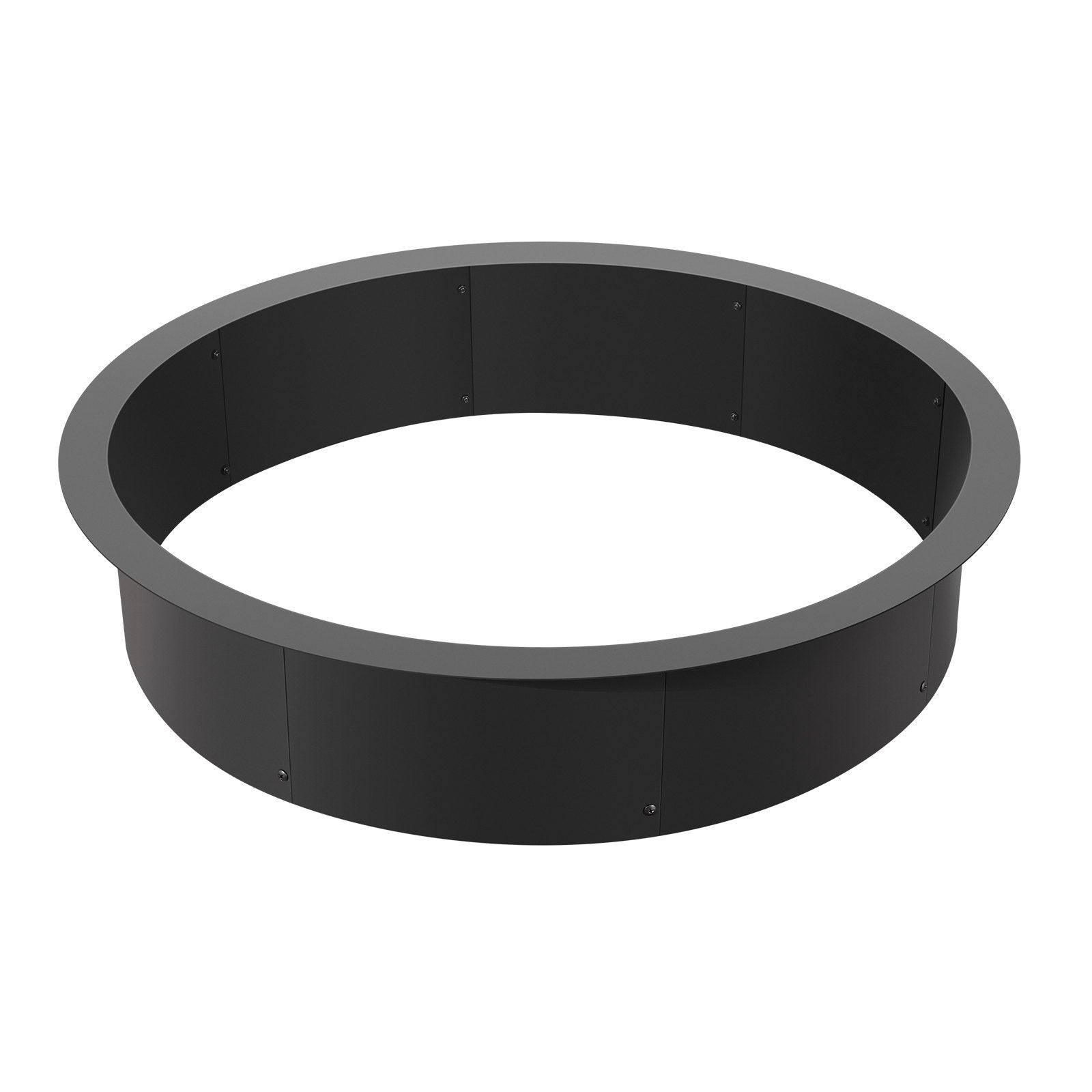 40" Square Fire Pit Ring, 36" Inner, 8.5" Height, Heavy Duty Carbon Steel