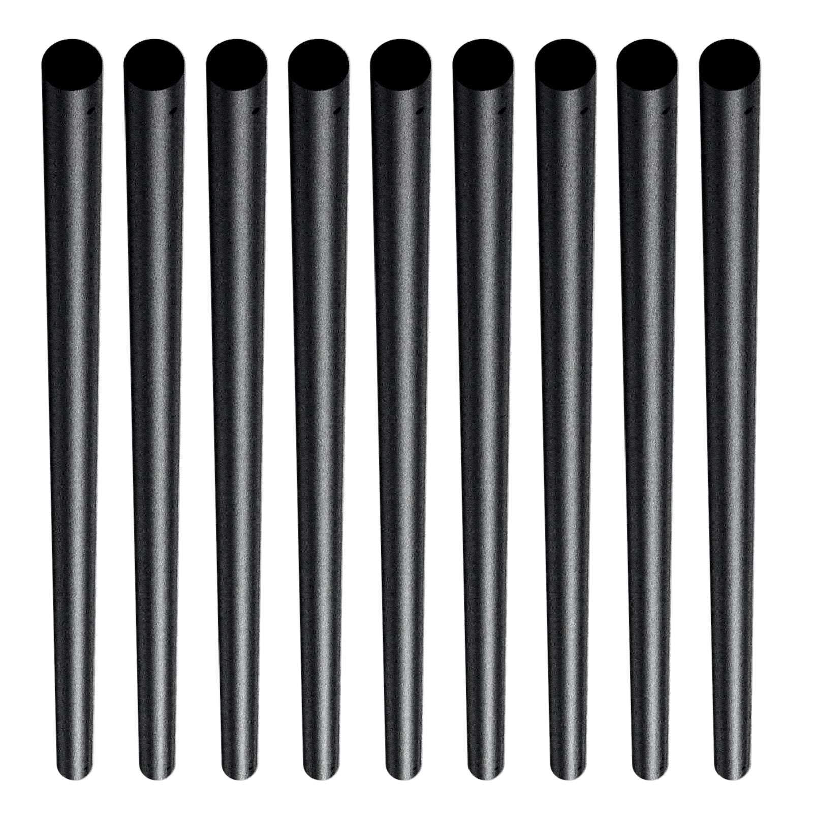 101 Pack Staircase Metal Balusters 3/4'' x 32'' Aluminum Spindles Satin Black