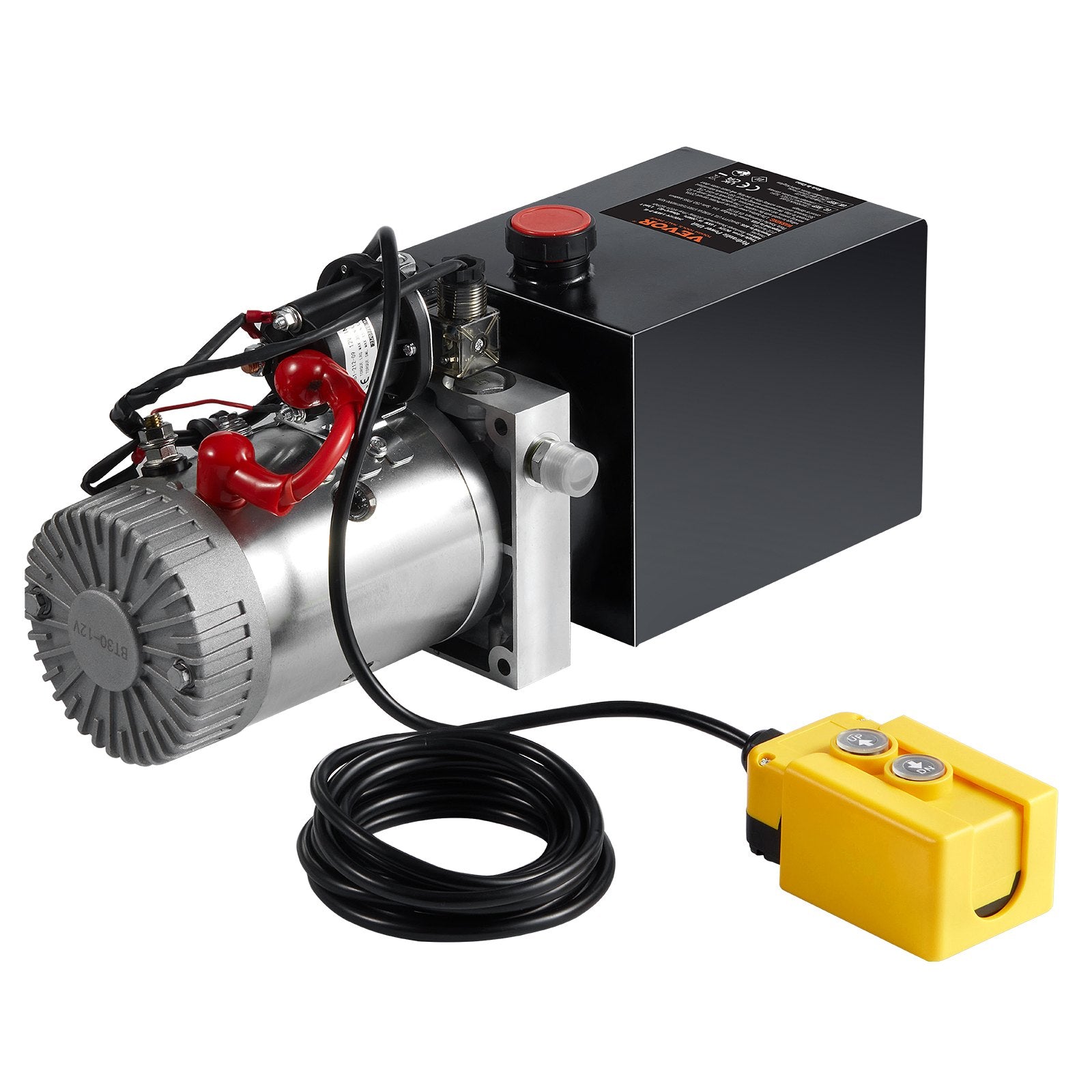 Hydraulic Pump 4 Quart Single Acting Dump Trailer 0.91 GPM 3200 PSI DC 12V