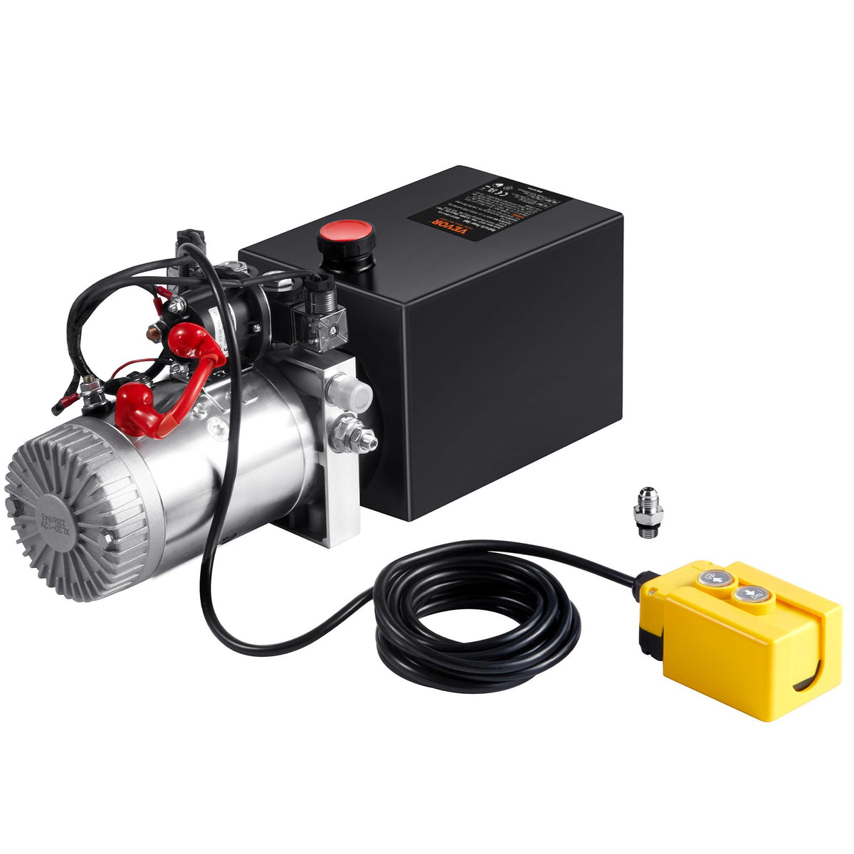 10 Quart Hydraulic Pump, Double Acting, 0.91 GPM, 3200 PSI, 12V for Dump Trailer