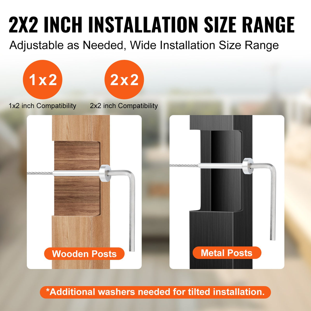 20-Pack 3.2mm T316 Stainless Steel Invisible Cable Railing Kit with Swage Ends