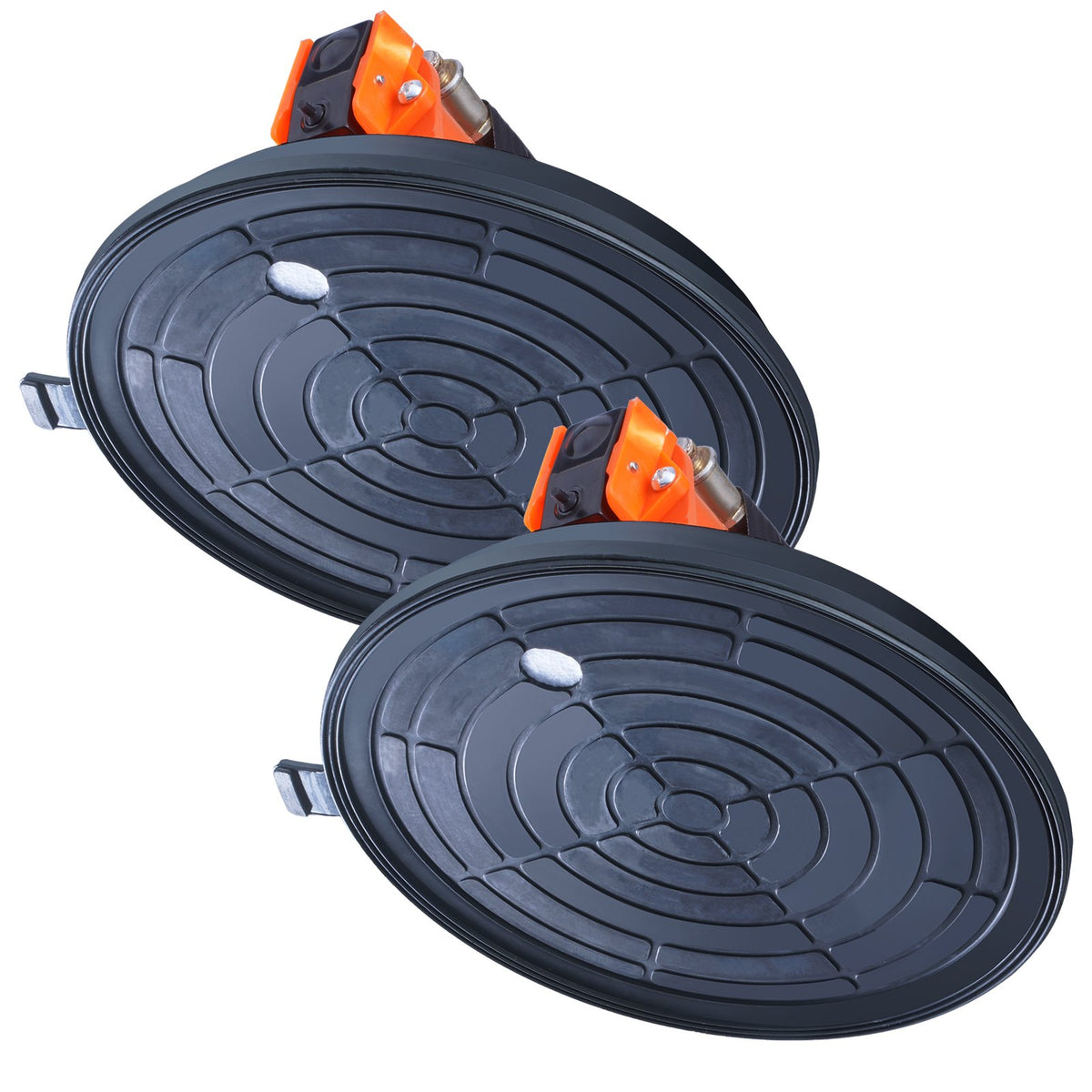 Glass Suction Cup 203mm 2 Pack 278kg Capacity with Steel Handle Carry Box