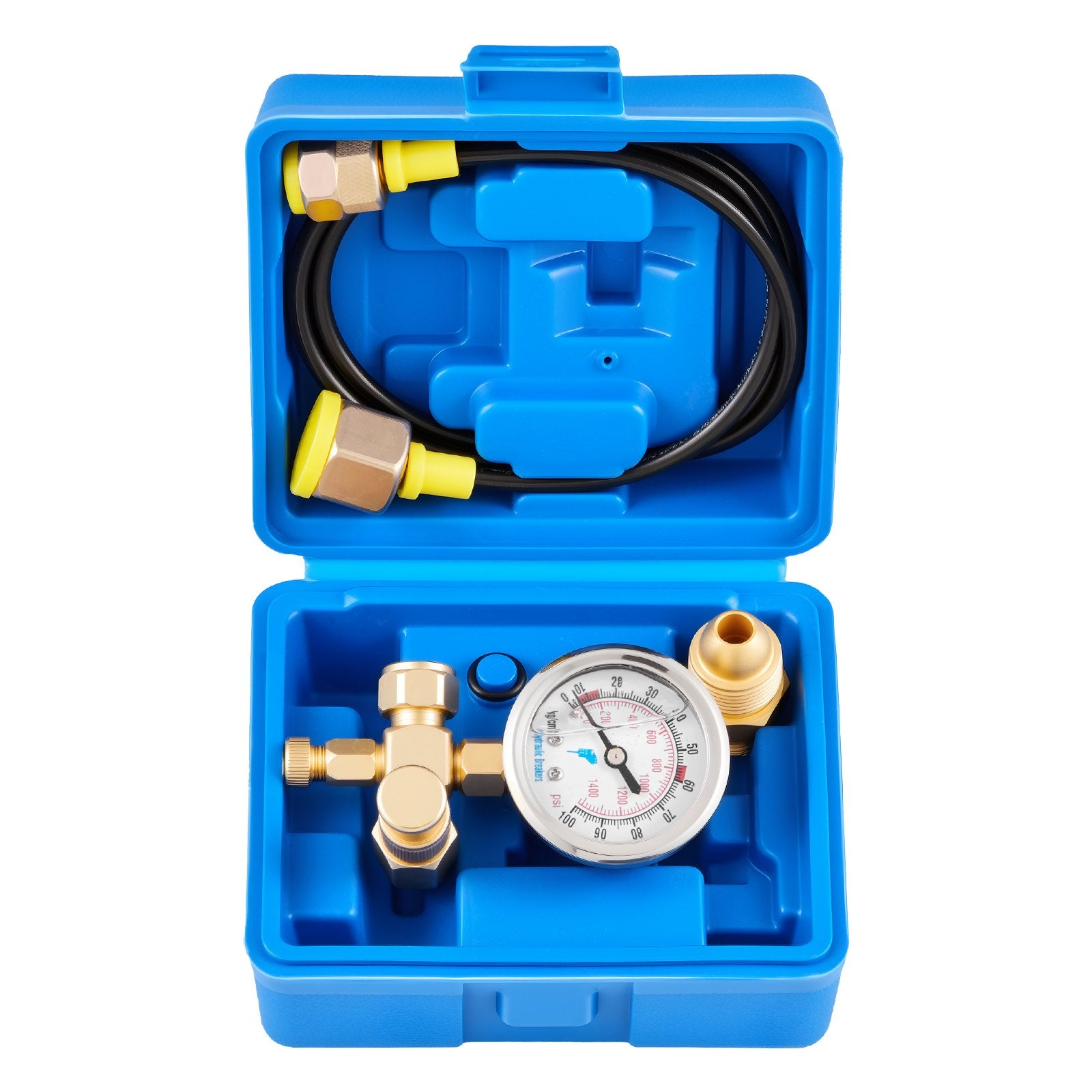 Hydraulic Nitrogen Accumulator Charging Kit 0-100 Bar w/ Gauge & Hose System