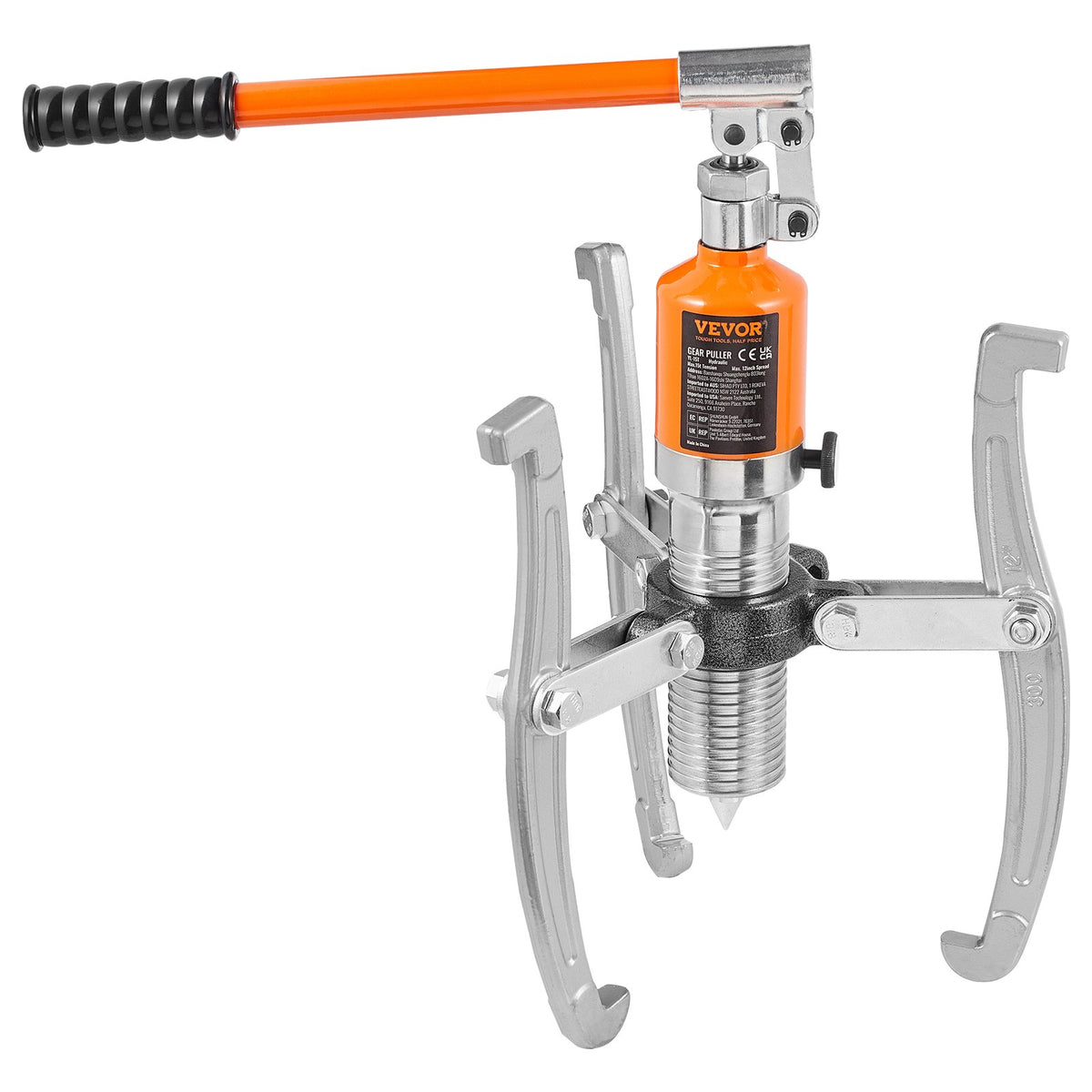 Hydraulic Gear Puller, 15 Ton 2 or 3-Jaw Wheel Pulley with Case