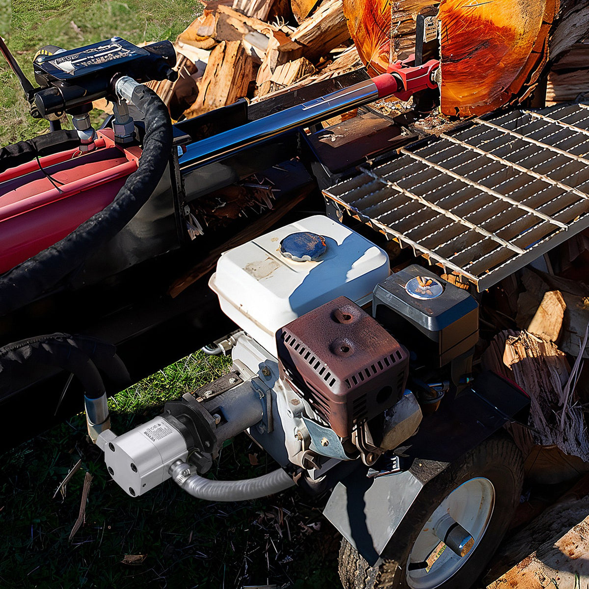 22GPM 2-Stage Hydraulic Log Splitter Pump 4000PSI Aluminum Gear