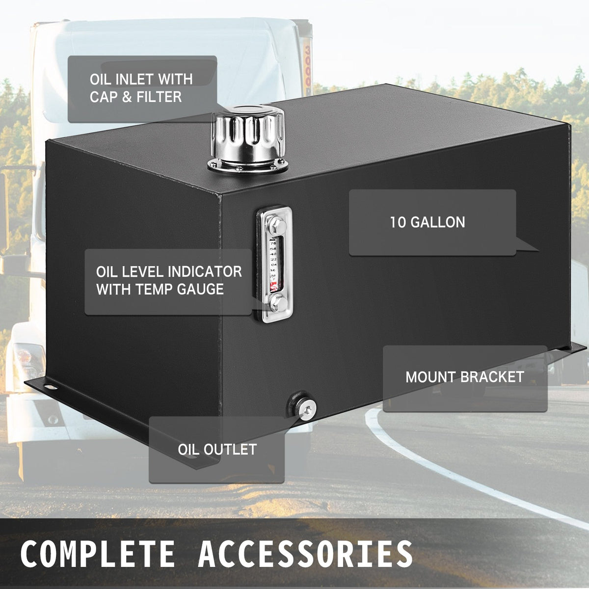 Hydraulic Oil Reservoir Tank Heavy Duty Steel Fluid Storage
