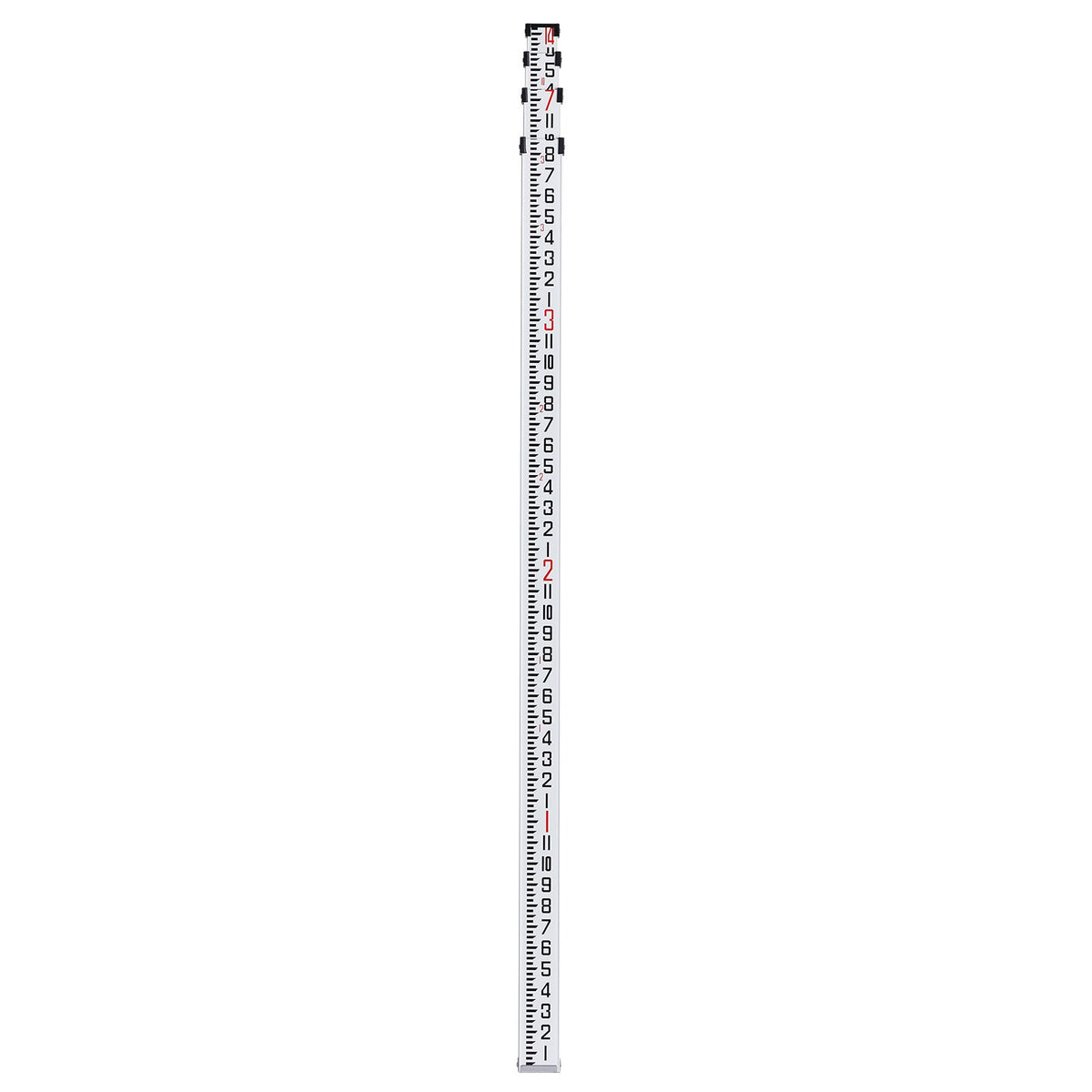Grade Rod Aluminum 14-Feet 4-Section Telescopic Double-Sided Survey with Level