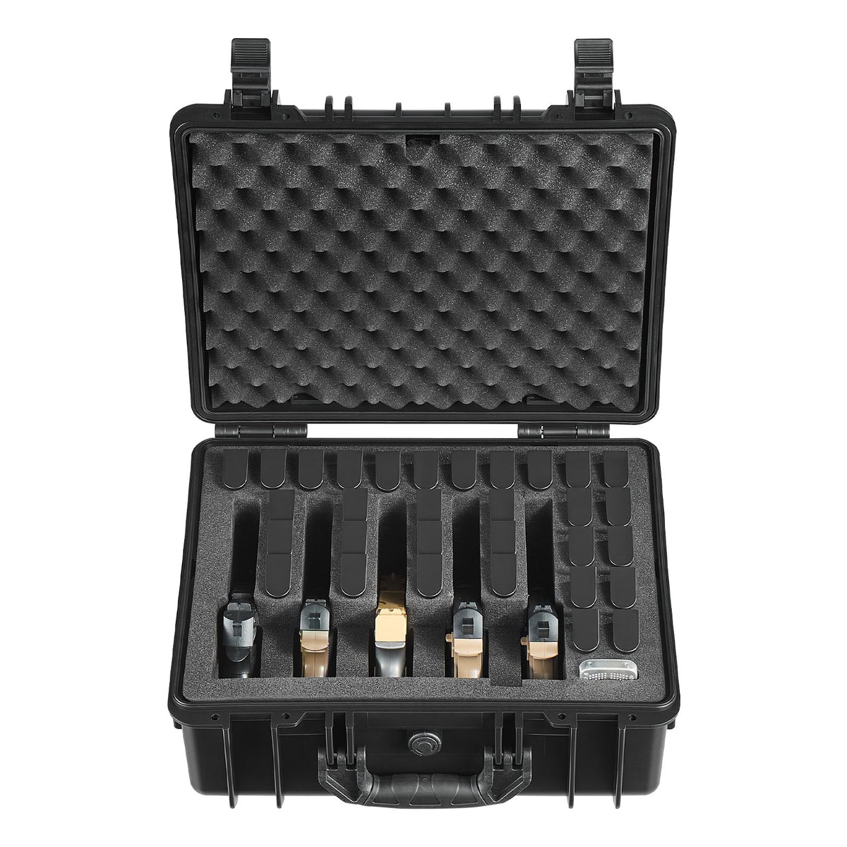 Hard Waterproof Pistol Storage Case with XPE Foam Modular Gun Box
