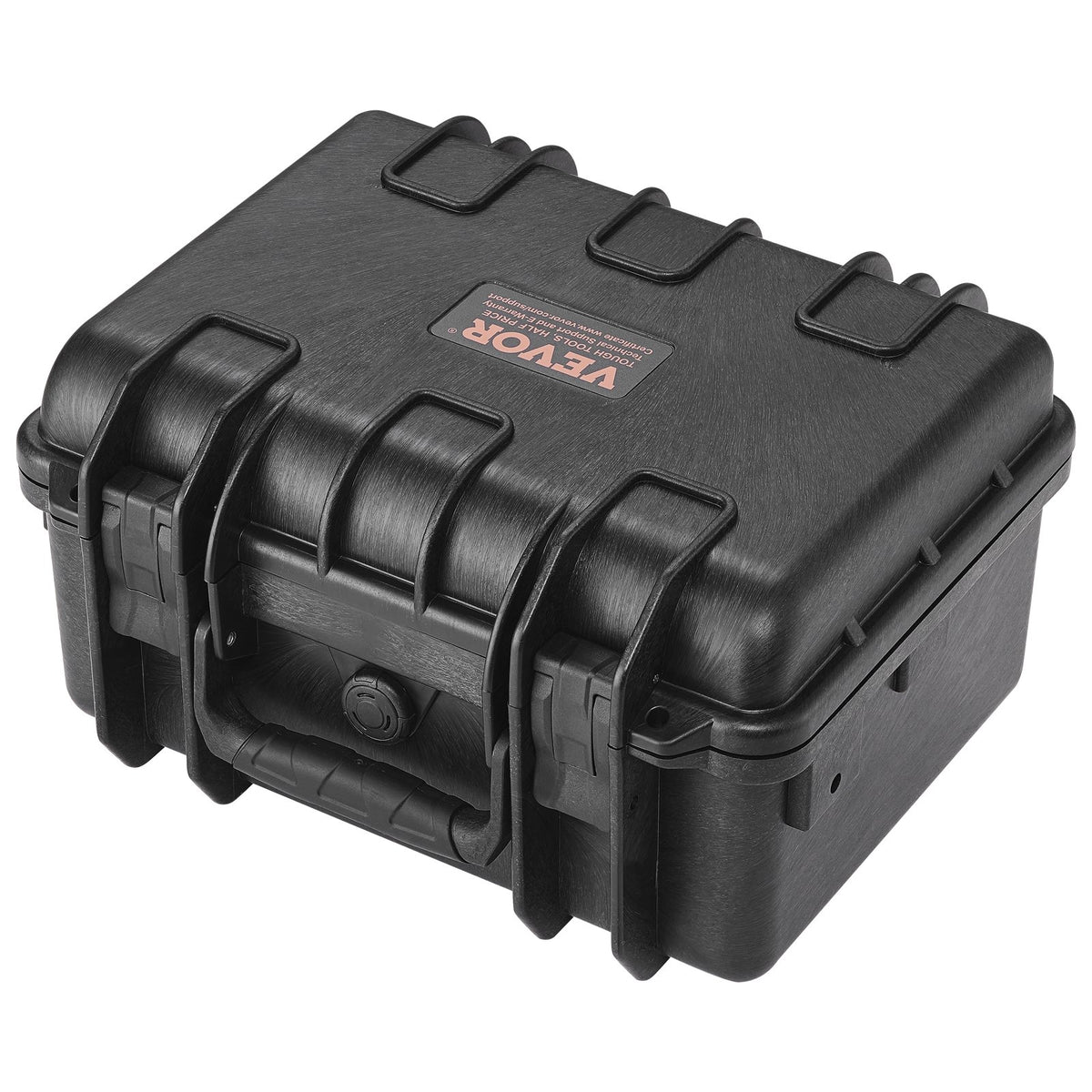 Hard Pistol Case for 2 Pistols Waterproof Lockable with Pre-cut Foam Black