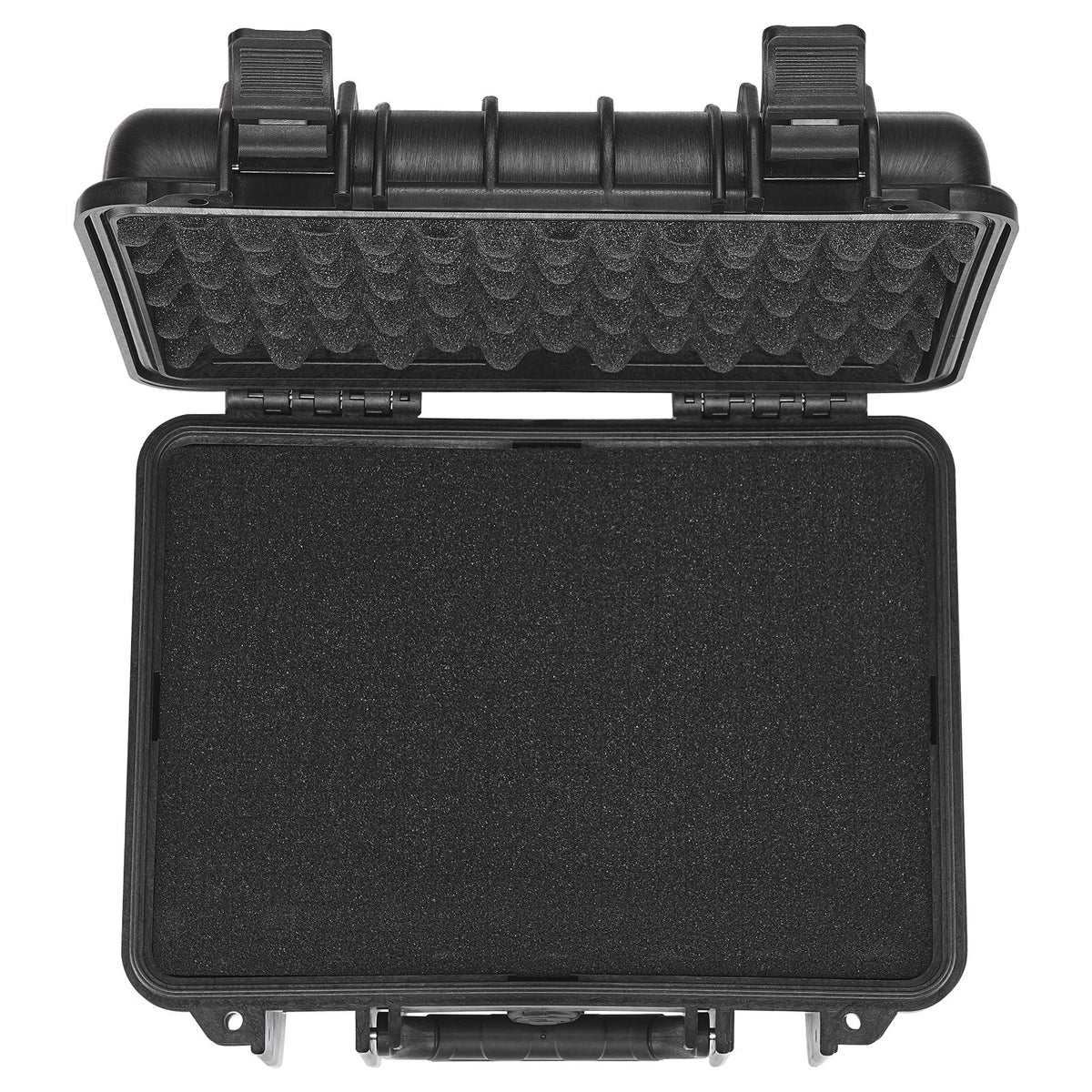 Hard Pistol Case for 2 Pistols Waterproof Lockable with Pre-cut Foam Black