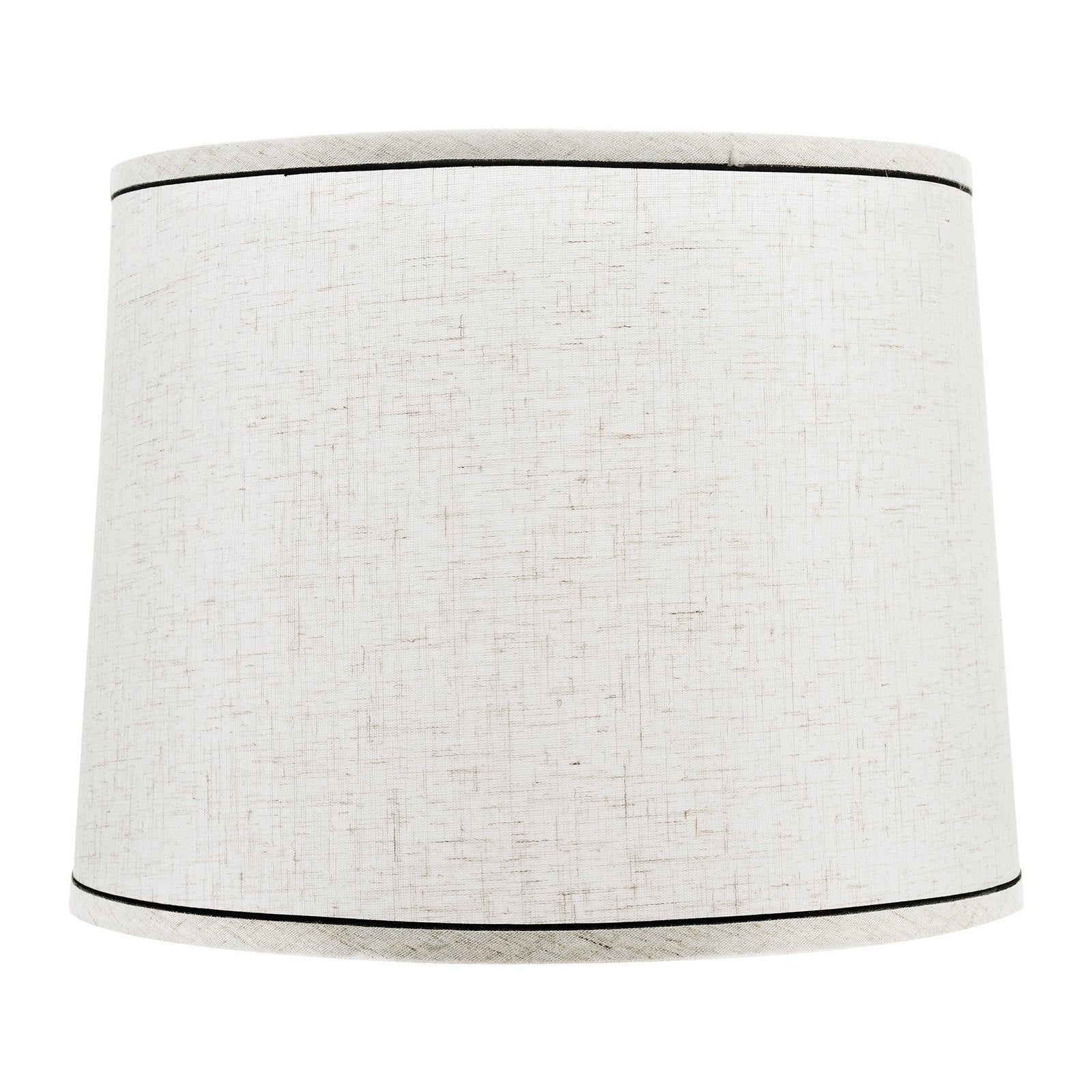 Lamp Shade 2Set 29x32x24.5cm Spider Fitter Linen with Black Edge Table Floor