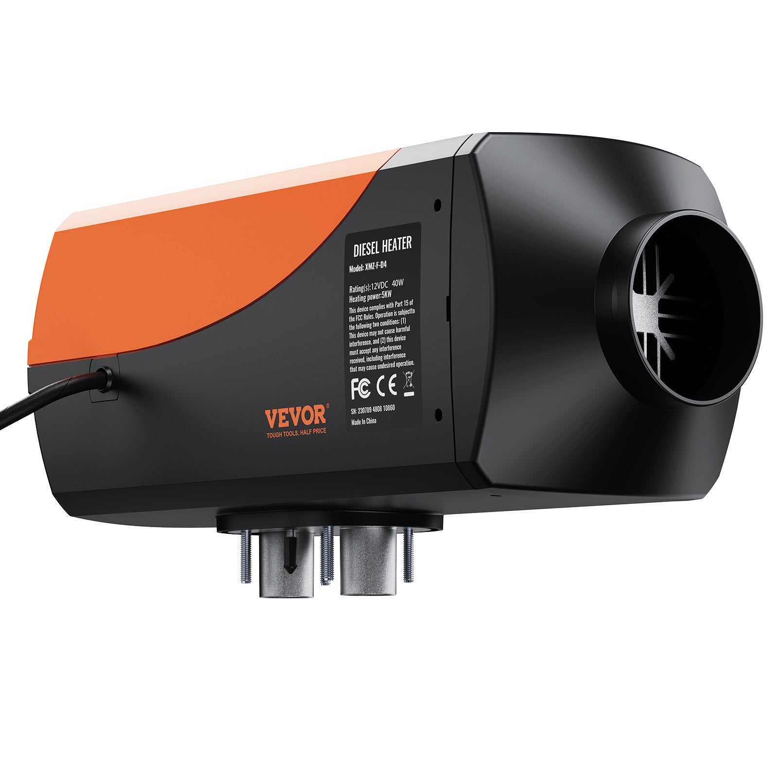 12V 5KW Diesel Air Heater with Remote, LCD & 10L Fuel Tank for RVs and Campers