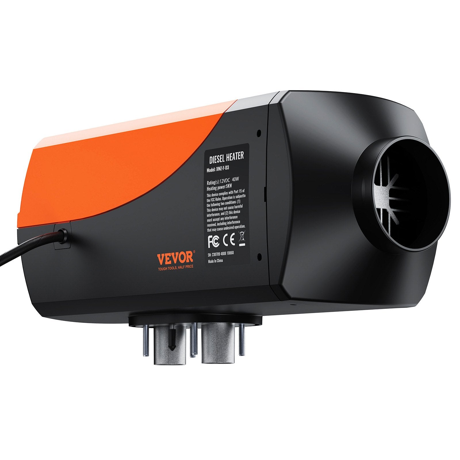 12V 5KW Diesel Air Heater with Bluetooth, Remote, LCD & Auto Altitude Adjustment