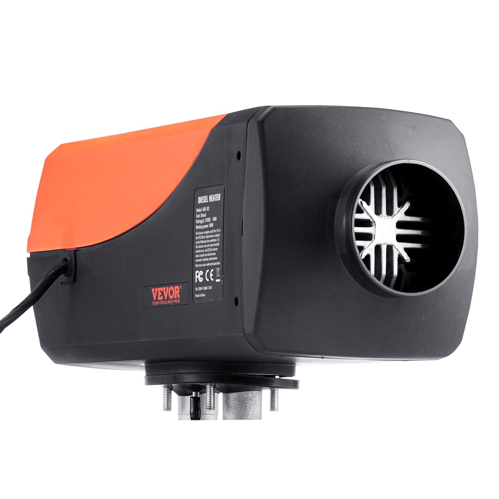 12V 8KW Diesel Air Heater with Bluetooth, Remote, LCD & Auto Altitude for RVs