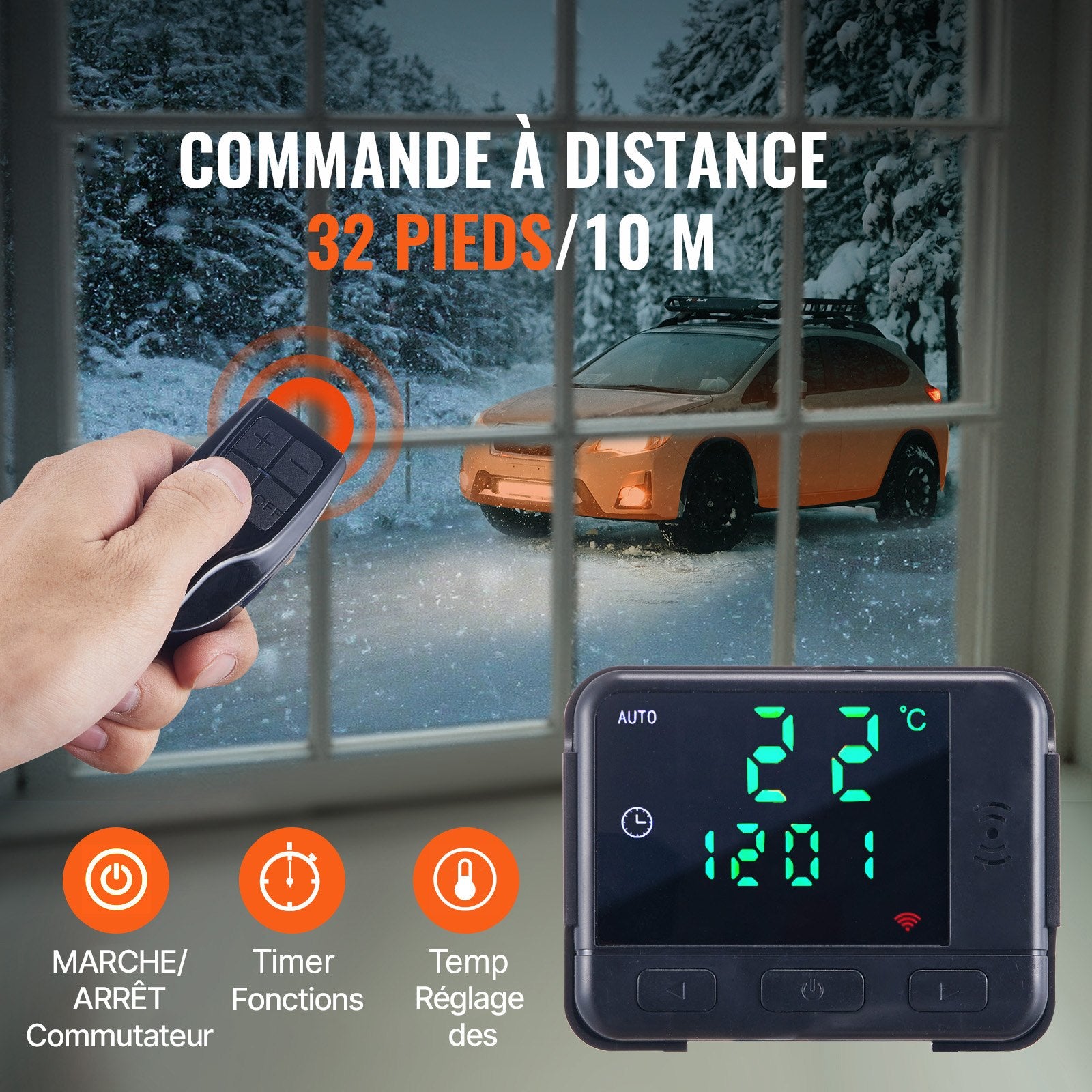 Diesel Air Heater 12V 5KW All-in-One with Remote LCD and 5L Fuel Tank RV Trailer