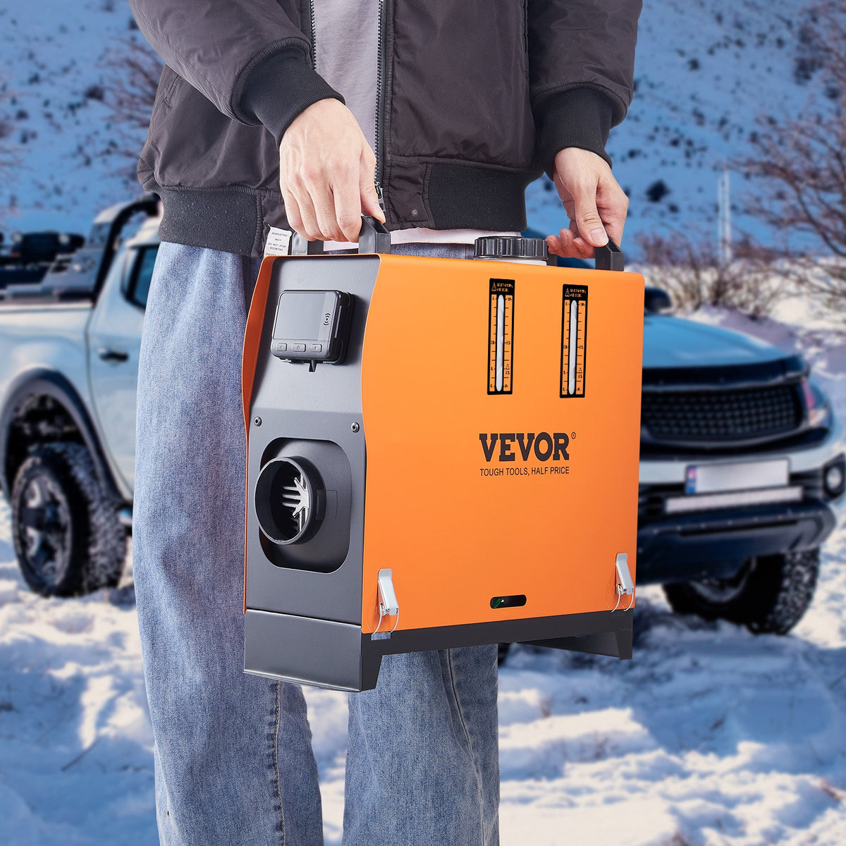 Diesel Air Heater 12V 5KW All-in-One with Remote LCD and 5L Fuel Tank RV Trailer