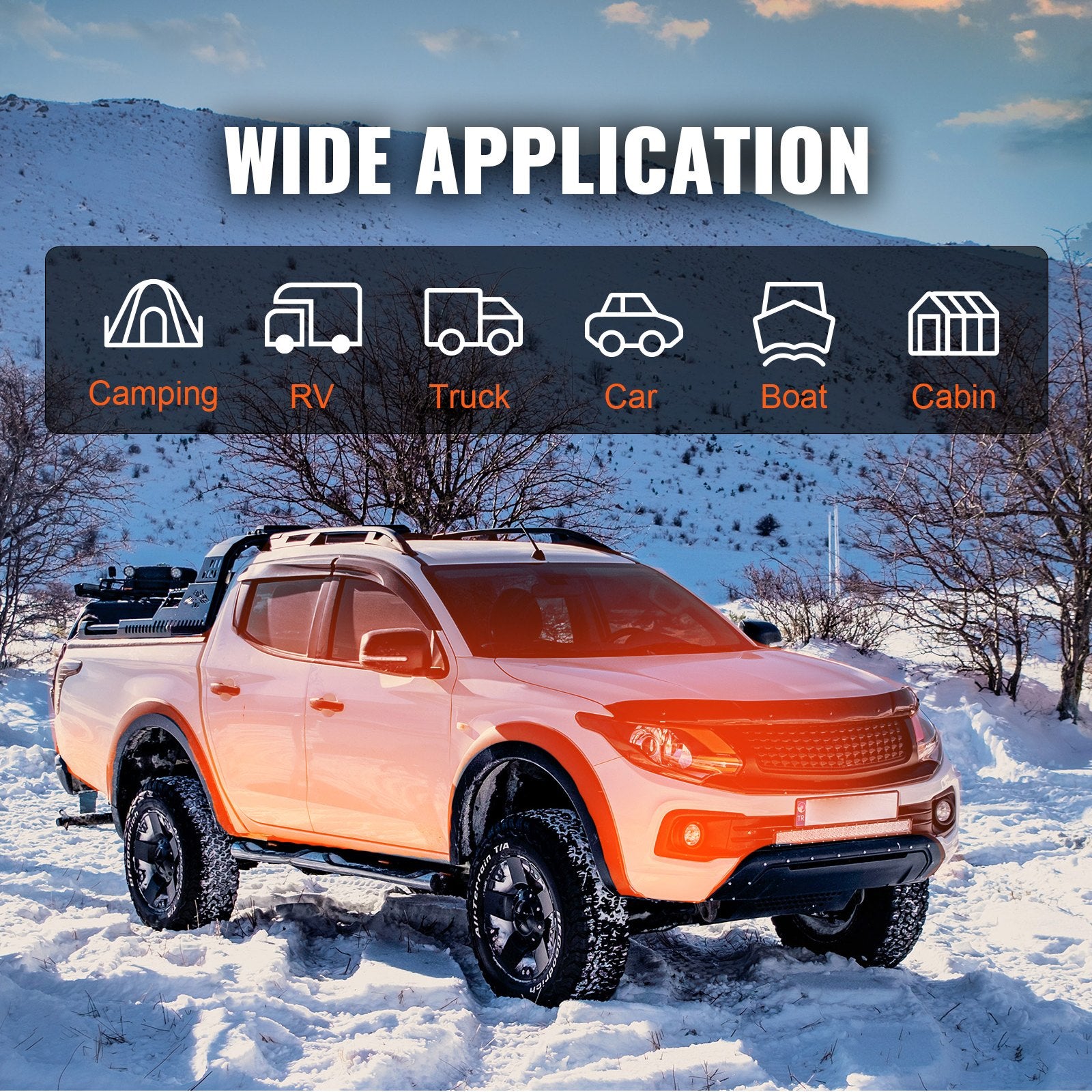 Diesel Air Heater 5KW Bluetooth App Control All-in-One Remote LCD RV Camper