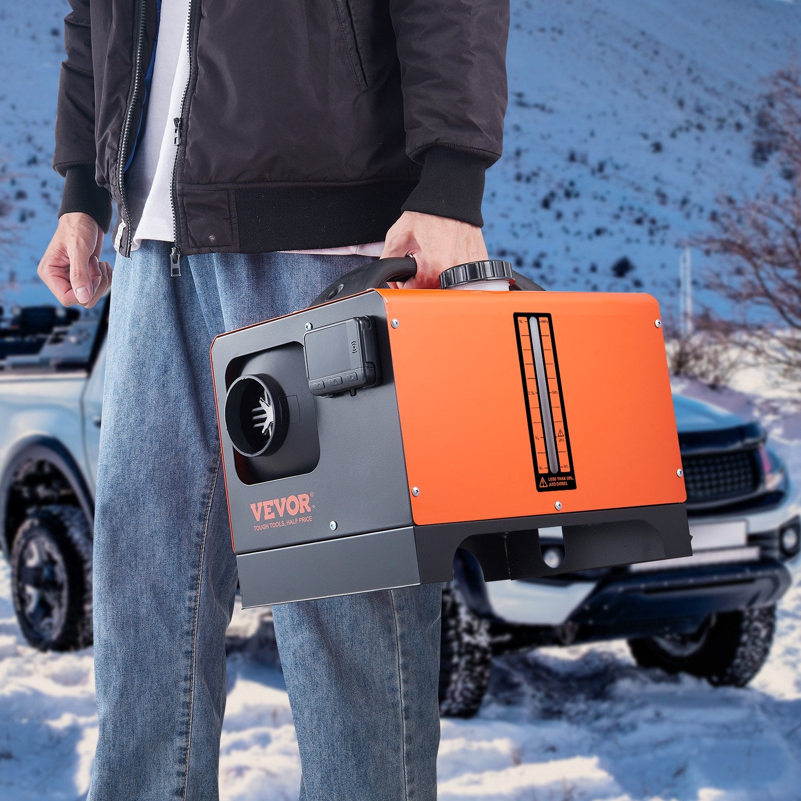 Diesel Air Heater 8KW Bluetooth Remote LCD Auto Altitude for RVs and Campers
