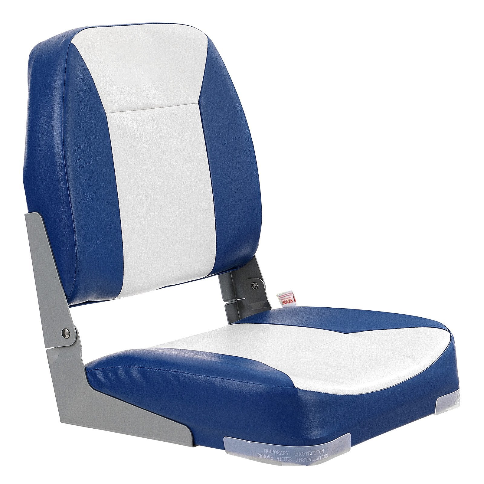 Low Back Folding Boat Seat 48 cm with Thick Sponge Padding