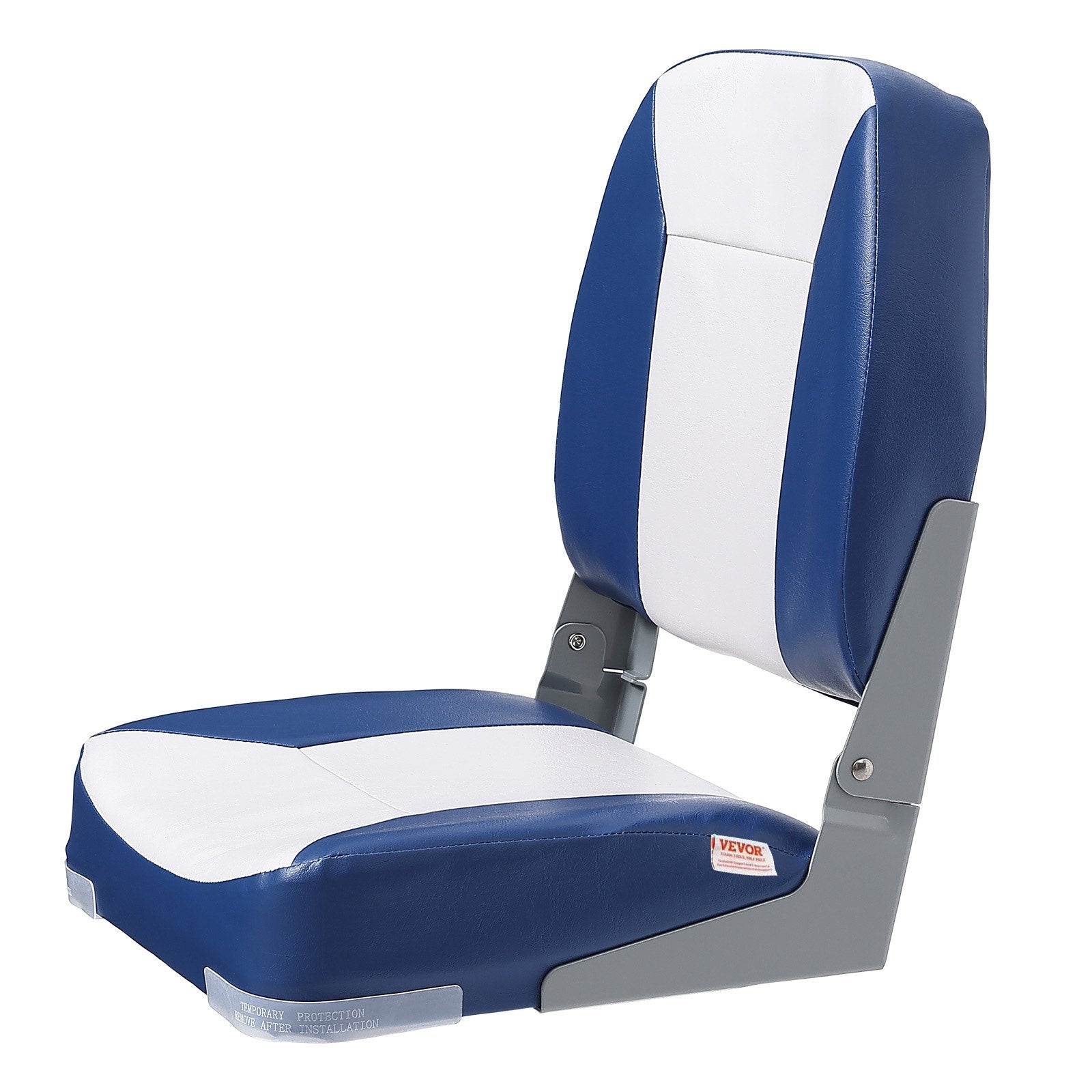 Low Back Folding Boat Seat 48 cm with Thick Sponge Padding