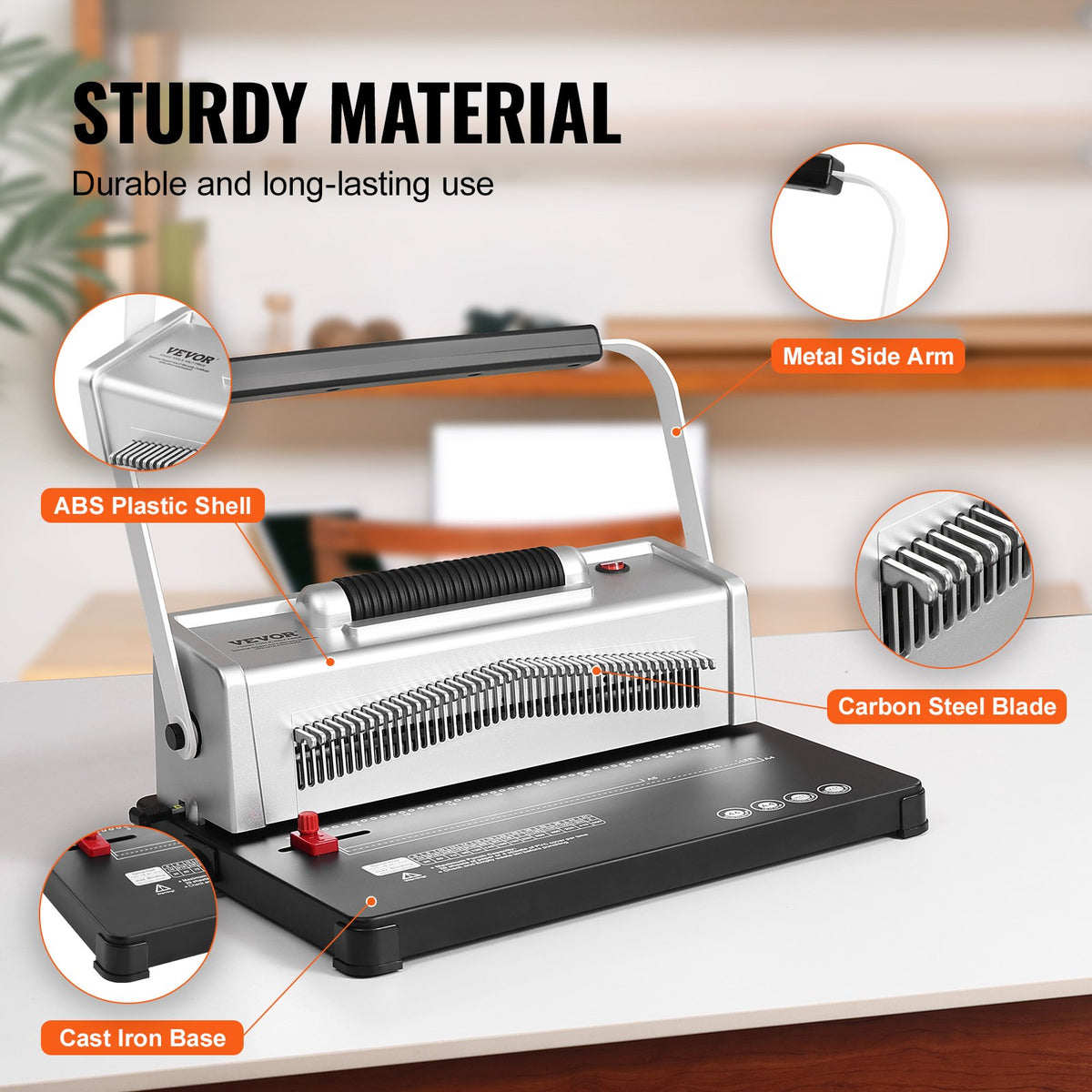 Electric Coil Spiral Binding Machine 46-Holes 500 Sheets