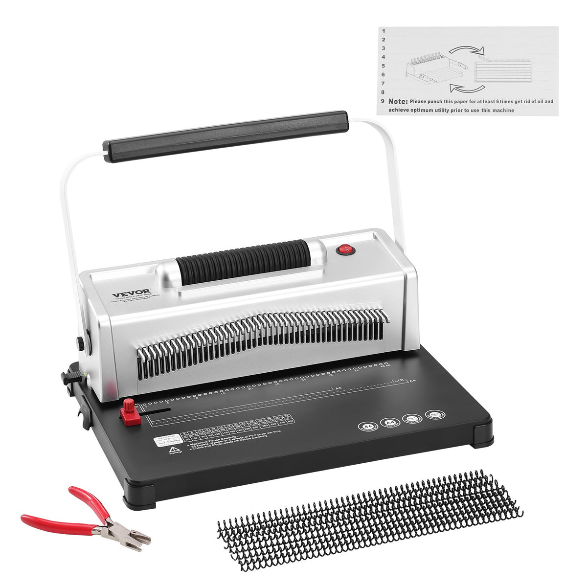 Electric Coil Spiral Binding Machine 46-Holes 500 Sheets