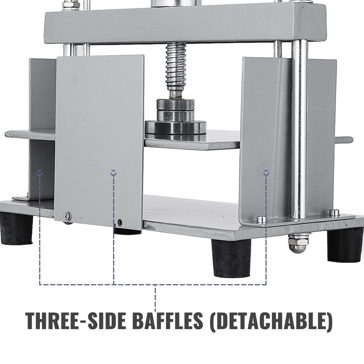 Manual Paper Press Machine 12x8.6 Inch, Steel Frame Flatting Press for A4 Papers