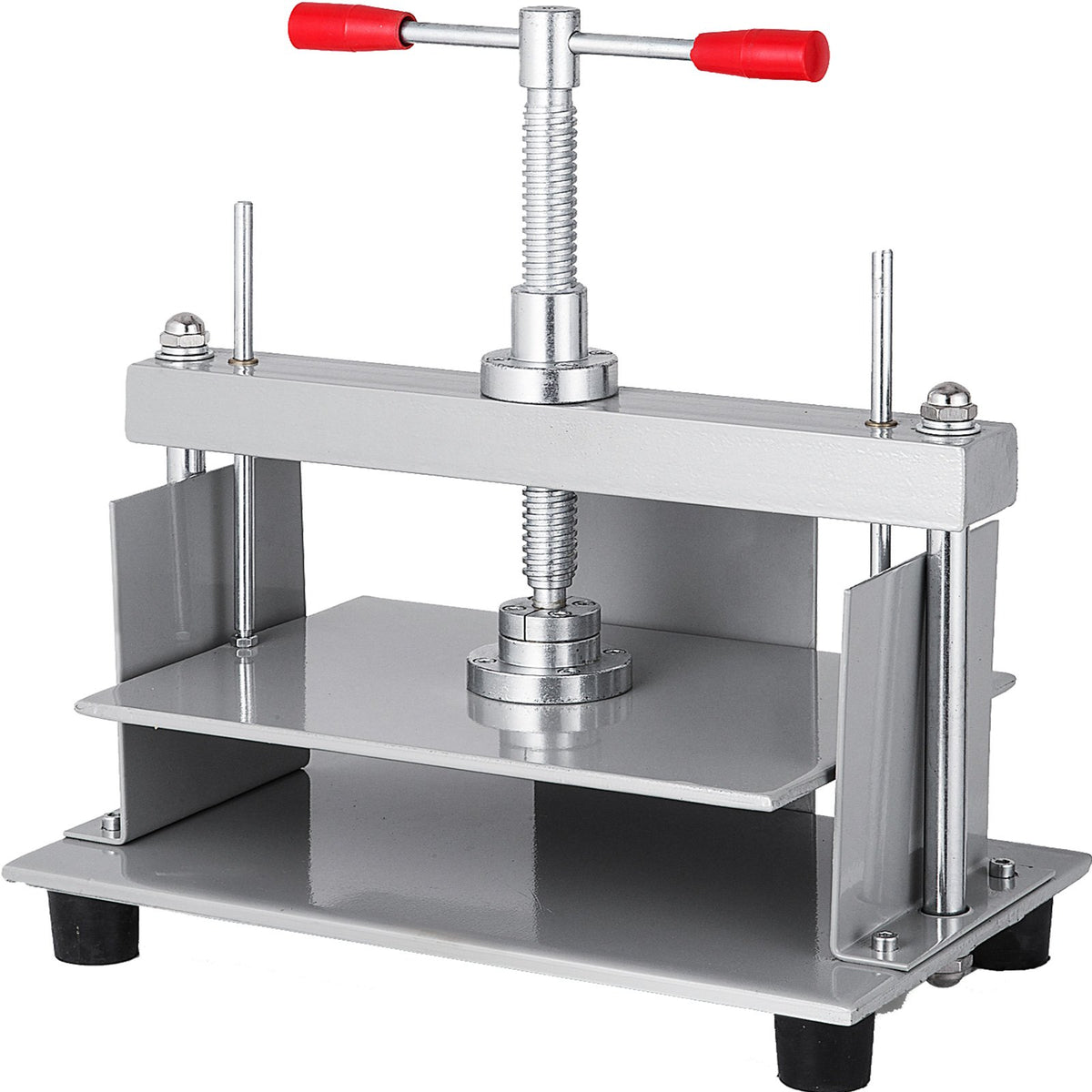 Manual Paper Press Machine 12x8.6 Inch, Steel Frame Flatting Press for A4 Papers