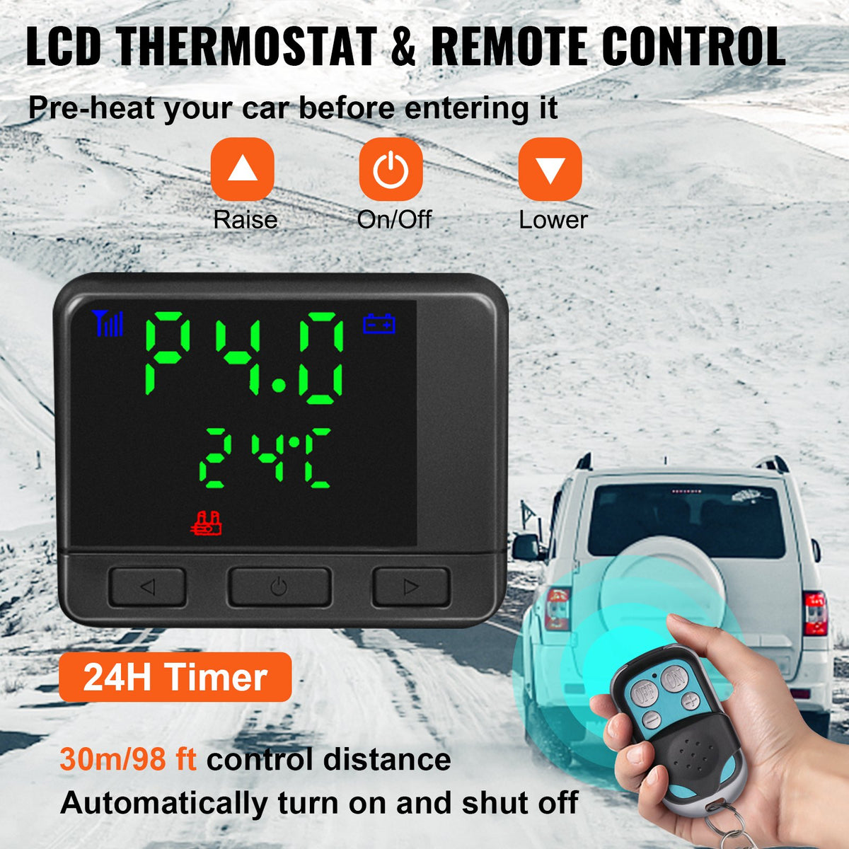 Diesel Air Heater 8KW All-in-One 12V Truck Parking Heater with LCD Remote for RV Truck