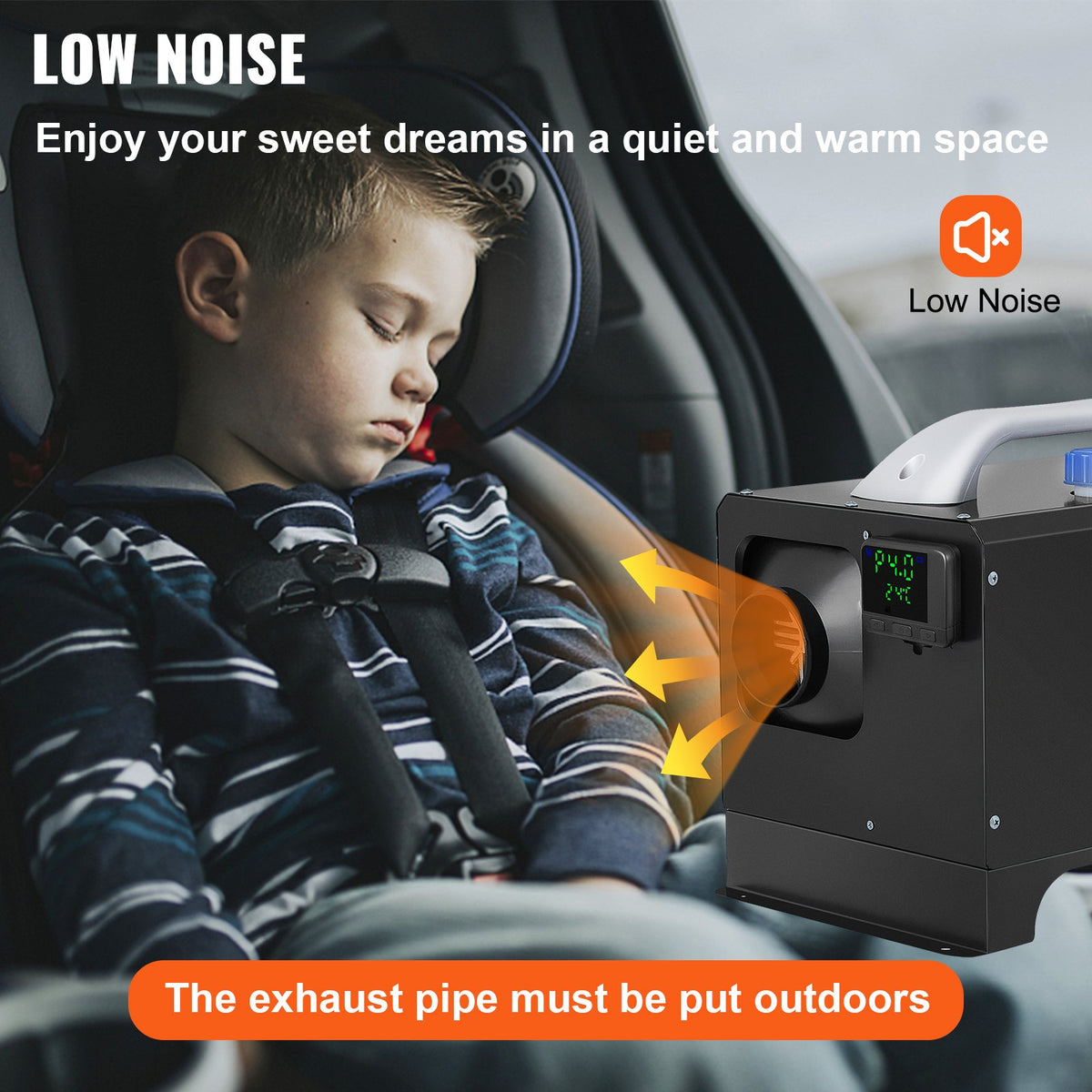 Diesel Air Heater 8KW All-in-One 12V Truck Parking Heater with LCD Remote for RV Truck