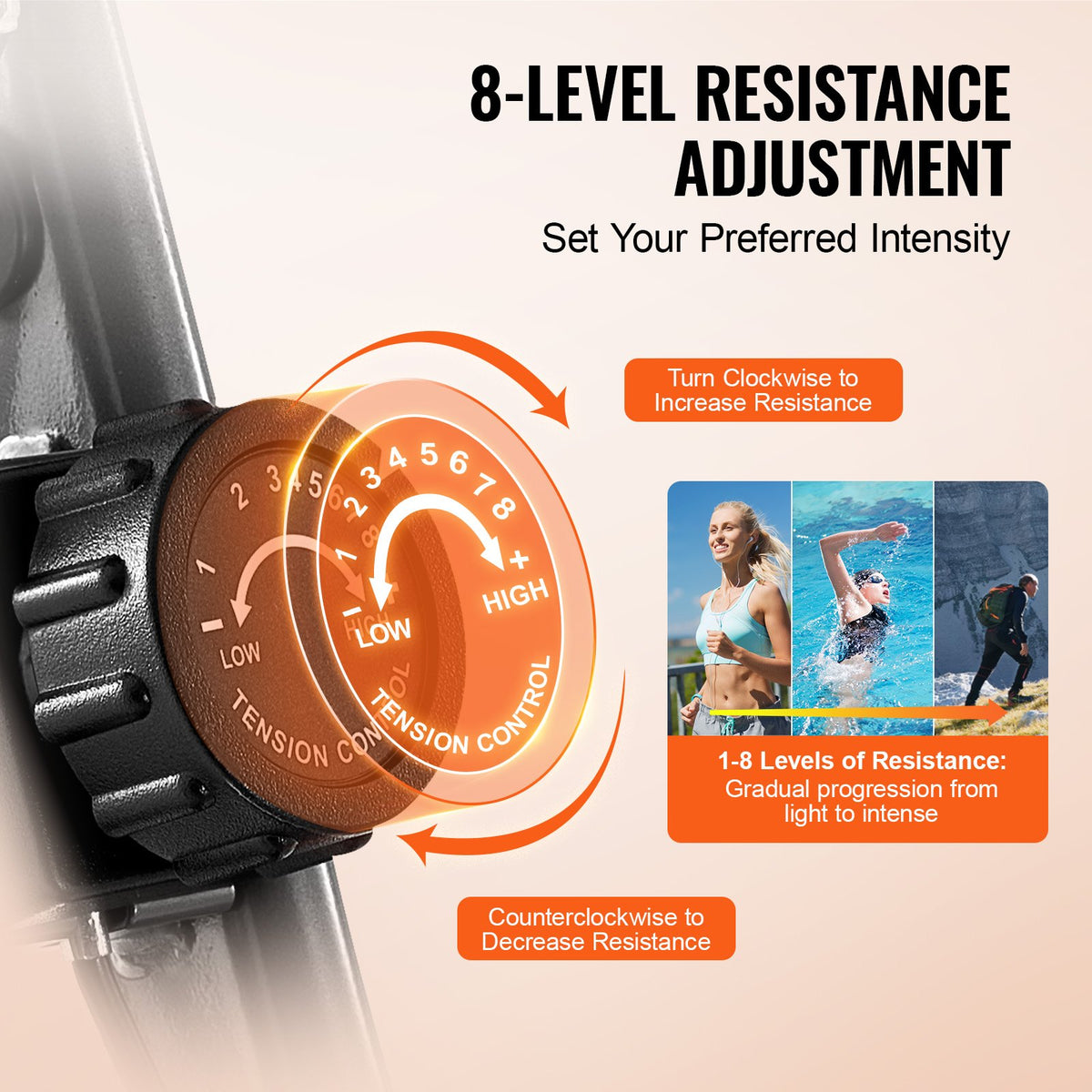 Folding Exercise Bike Foldable Upright Magnetic Resistance LCD Monitor