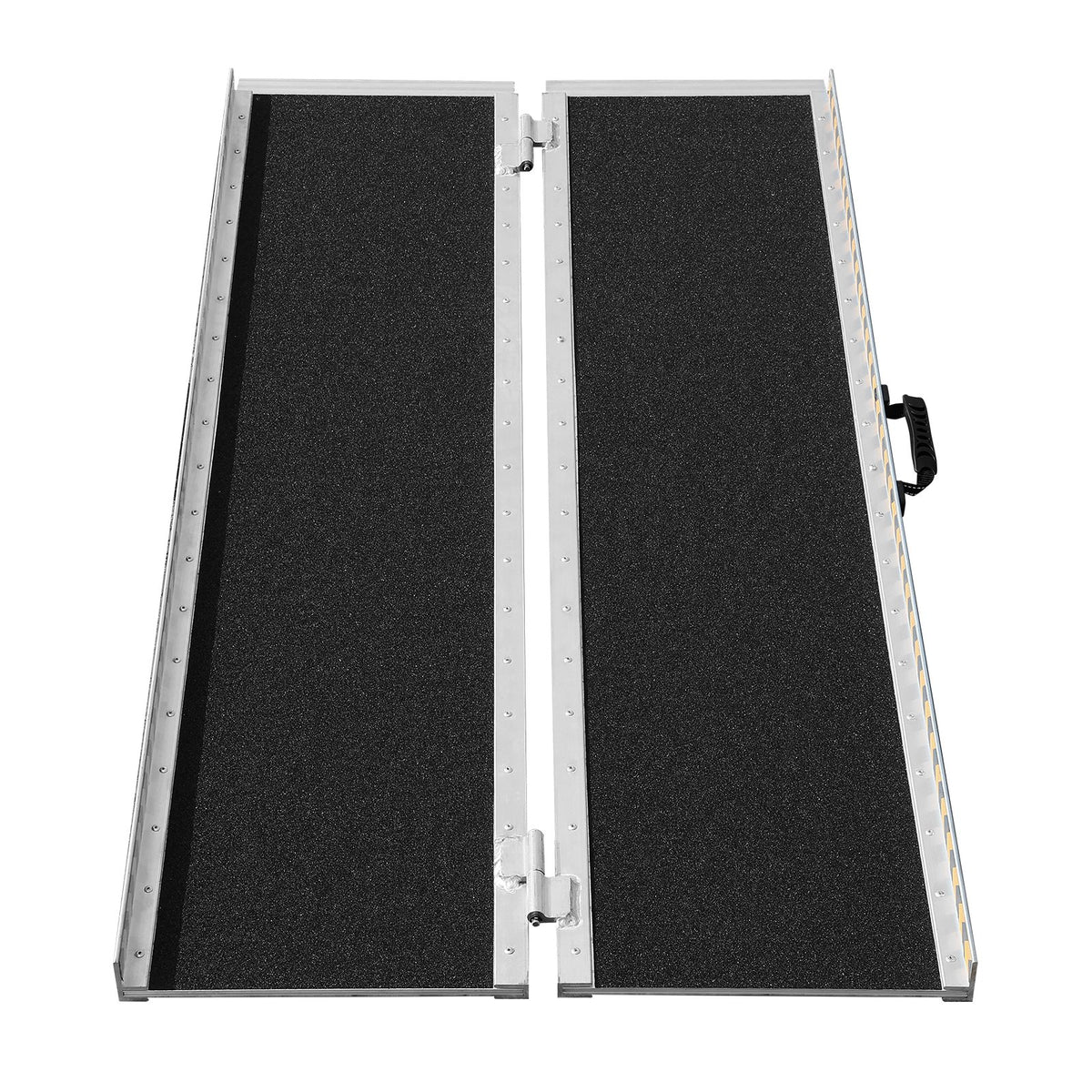 Portable Wheelchair Ramp 122cm Aluminum Folding Non-Slip 363kg Capacity