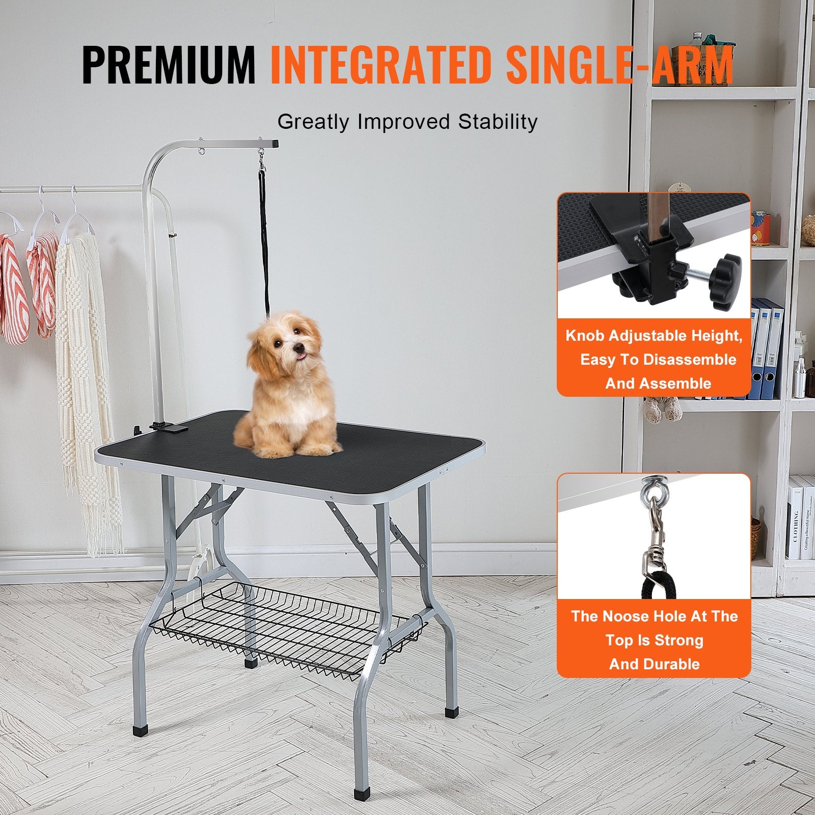 Pet Grooming Table Armwith Clamp915x610mm FoldableStand Medium SmallDogs 149.7kg