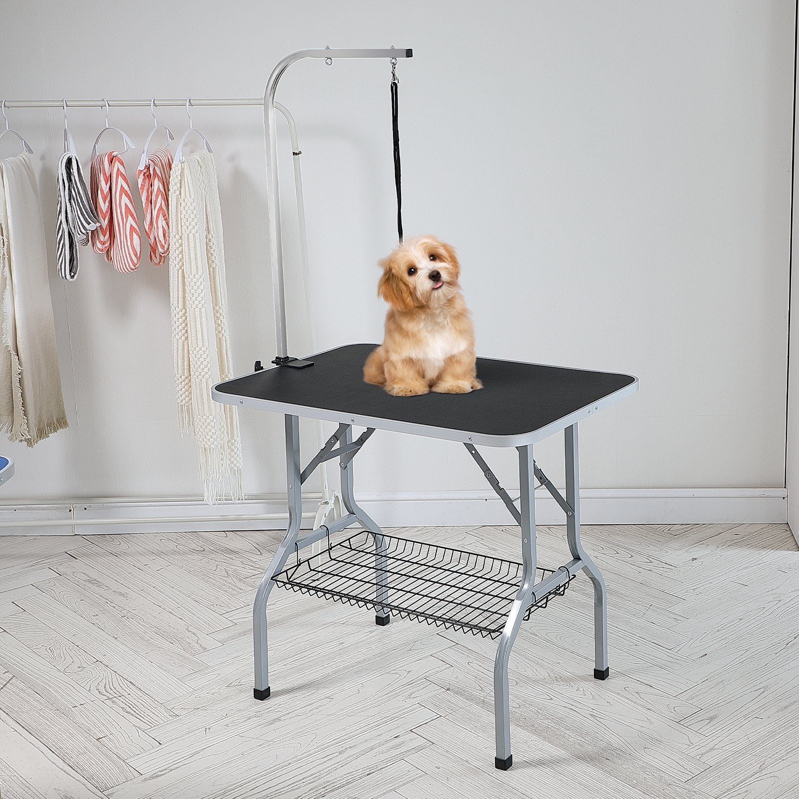 Pet Grooming Table Armwith Clamp915x610mm FoldableStand Medium SmallDogs 149.7kg