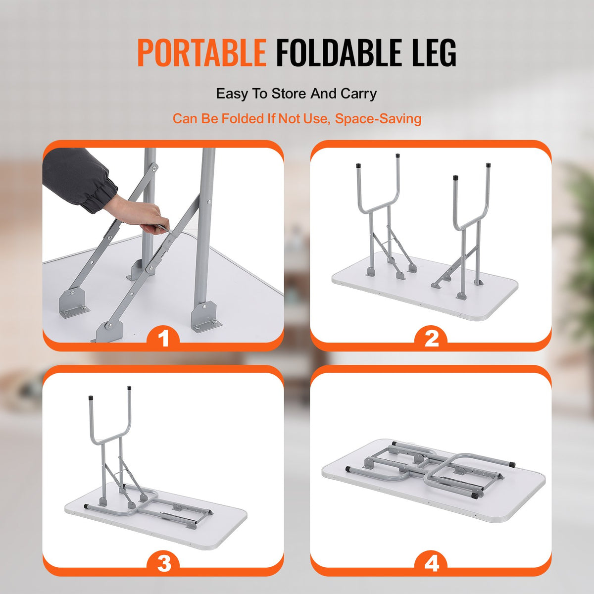Pet Grooming Table 117cm Foldable Dog Station with 2 Arms Clamp