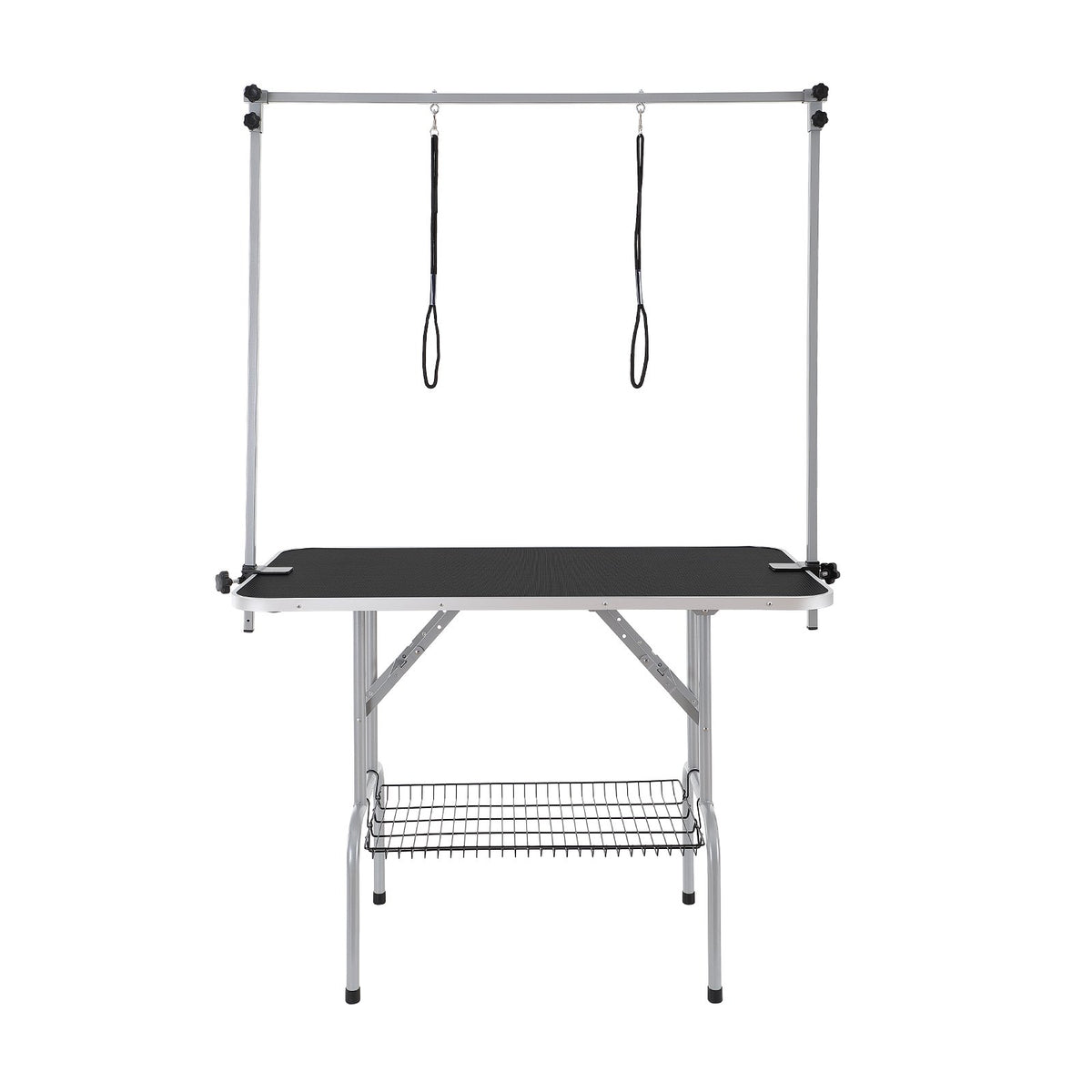 Pet Grooming Table 117cm Foldable Dog Station with 2 Arms Clamp
