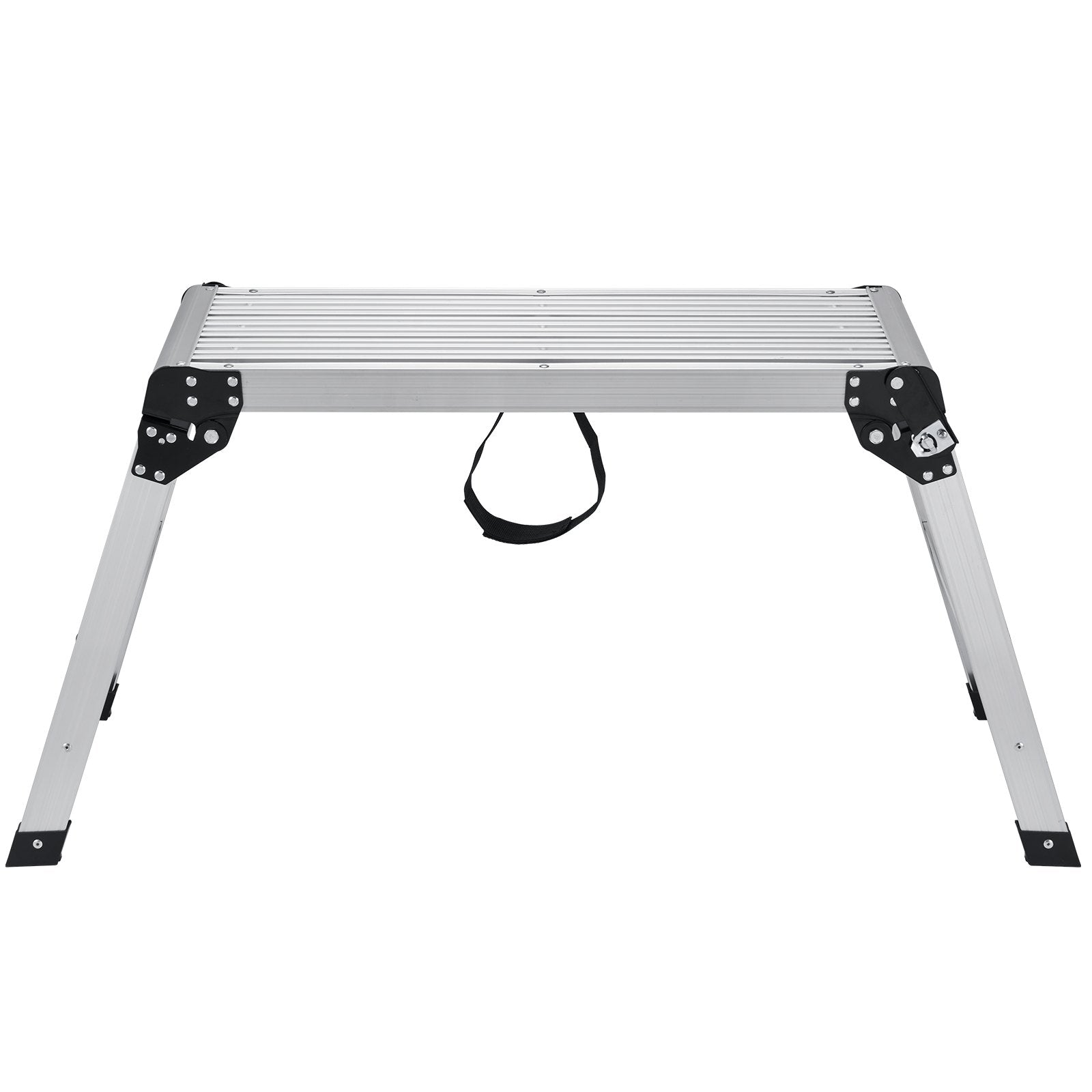 Folding Work Platform Aluminum Stool 330lb Capacity Heavy Duty Non-Slip Bench