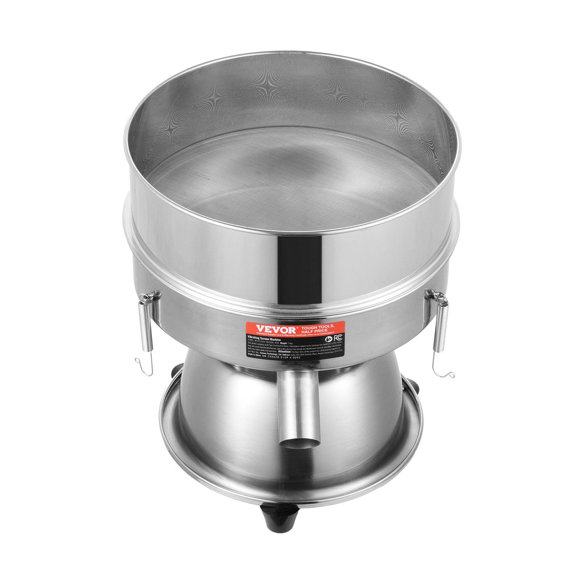 Automatic Electric Vibrating Sieve Stainless Steel 45W Sifter Shaker 40-60 Mesh