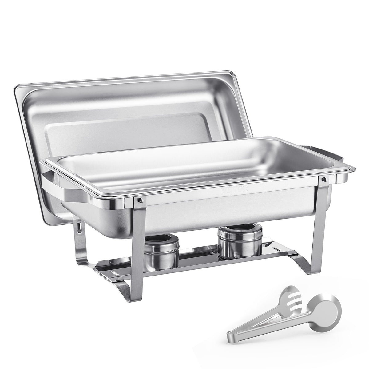 8 Qt 4 Pack Stainless Steel Chafing Dish Buffet Set Chafer Server Silver