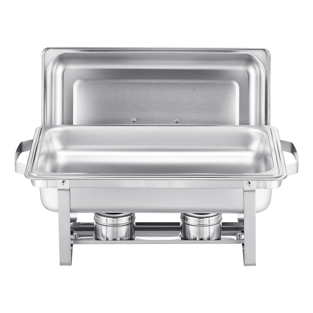 8 Qt 4 Pack Stainless Steel Chafing Dish Buffet Set Chafer Server Silver