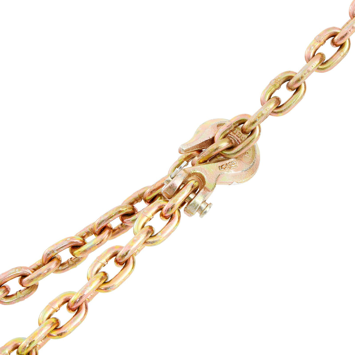 G80 Transport Binder Chain 5/16'' x 20ft with Grab Hooks