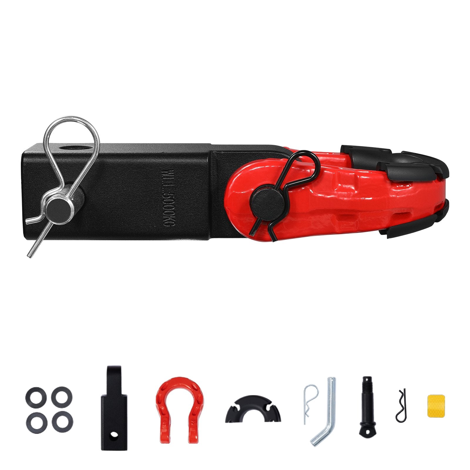 50mm Shackle Hitch Receiver 29.9 Tons Heavy Duty D-Ring Tow for Trucks Jeep