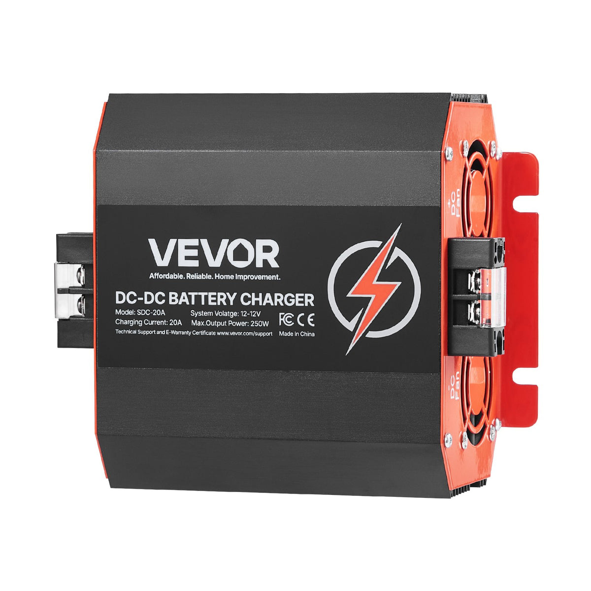 12V 20A DC-DC Battery Charger, 250W, Smart Multi-Stage, RV & Boat Use
