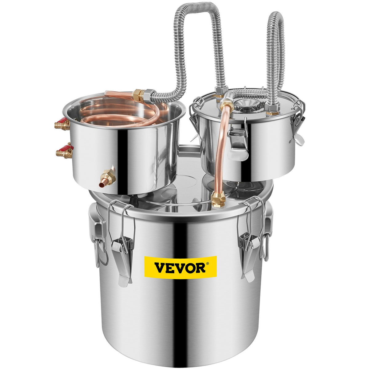 Moonshine Still Distiller 8.5Gal 38L Stainless Steel Copper Tube Thermometer